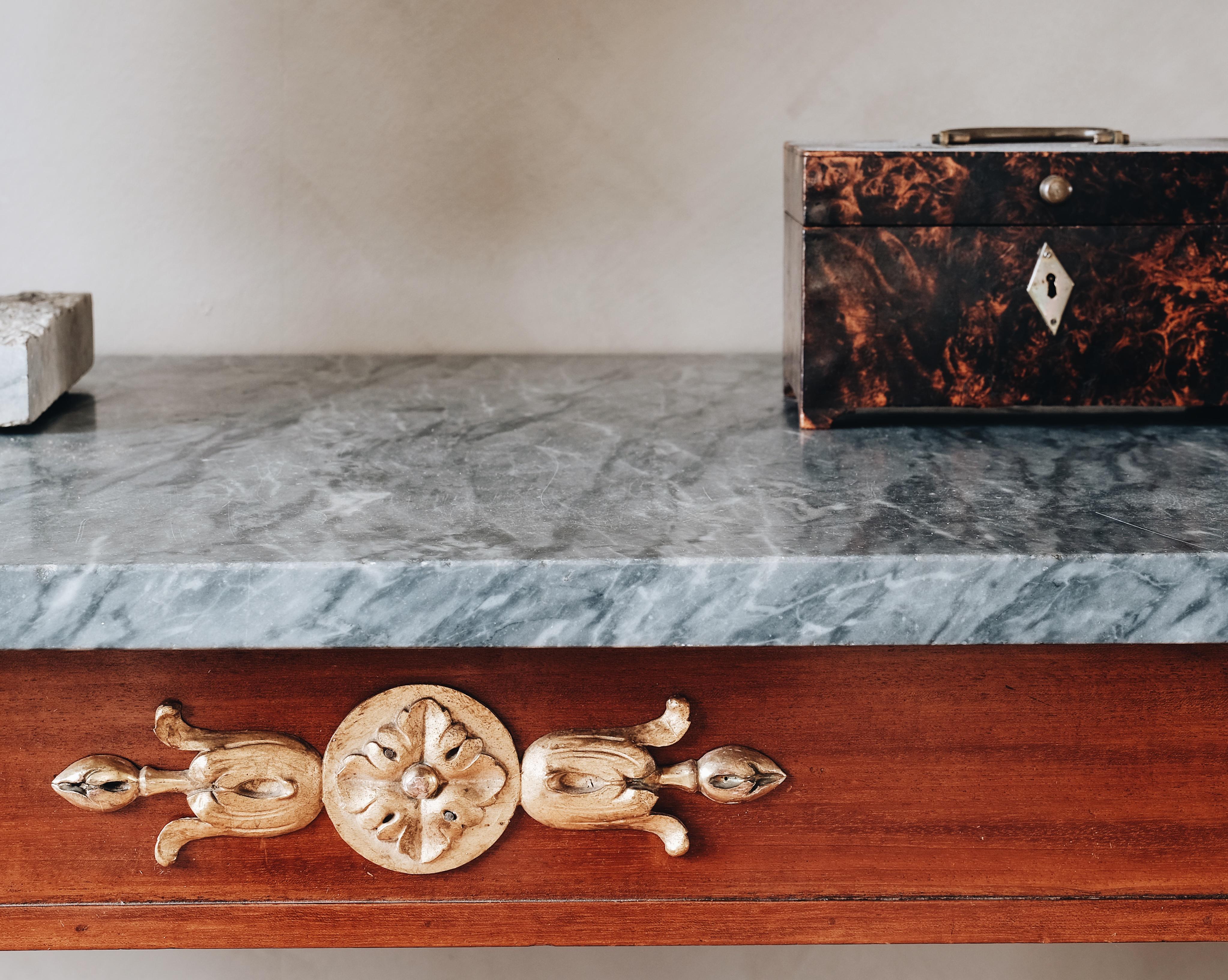 19th Century Gustavian Mahogany Console Table 2