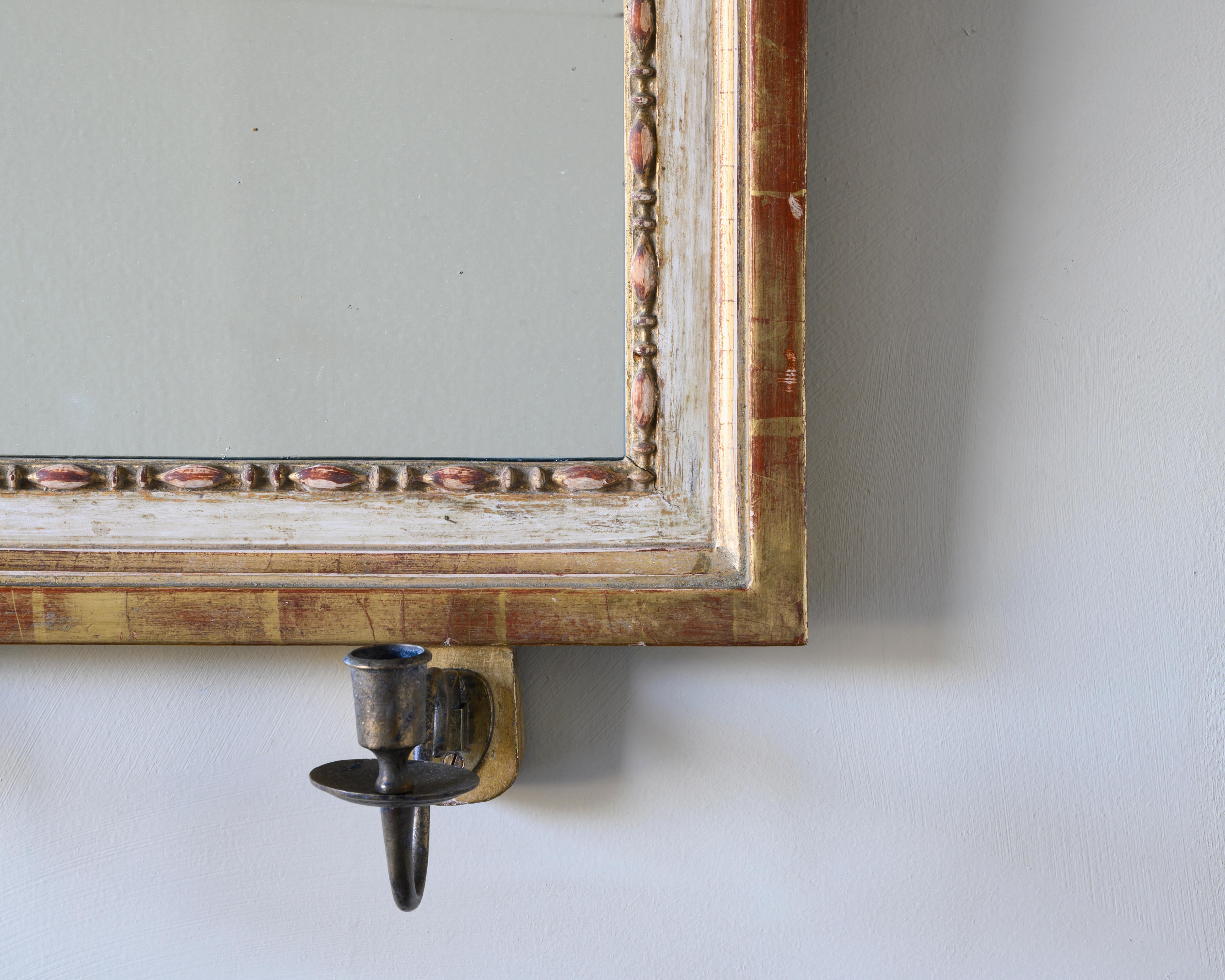 Wood 19th Century Gustavian Mirror Scone