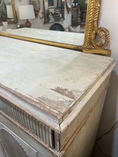19th Century Gustavian Painted Sideboard Cabinet