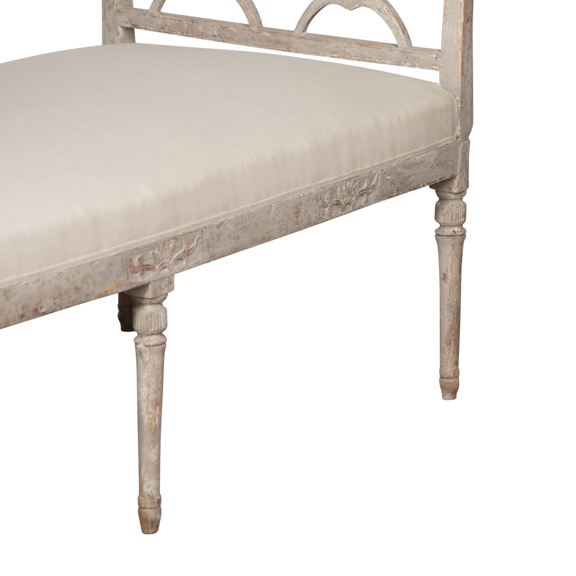 19th Century Gustavian Period Bench In Good Condition For Sale In Tetbury, Gloucestershire