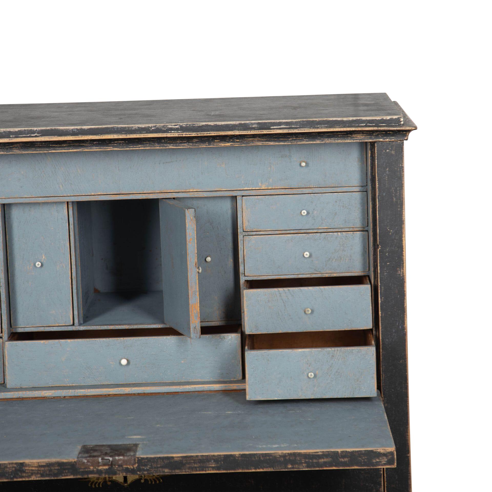 19th Century Gustavian Period Fall Front Cabinet 2