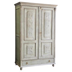 Armoire en pin gustavien du 19ème siècle