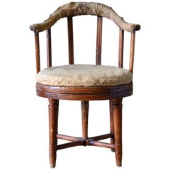 Antique 19th Century Gustavian Revolving Desk Chair