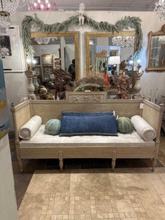 Canapé Banc Gustavien du 19ème siècle