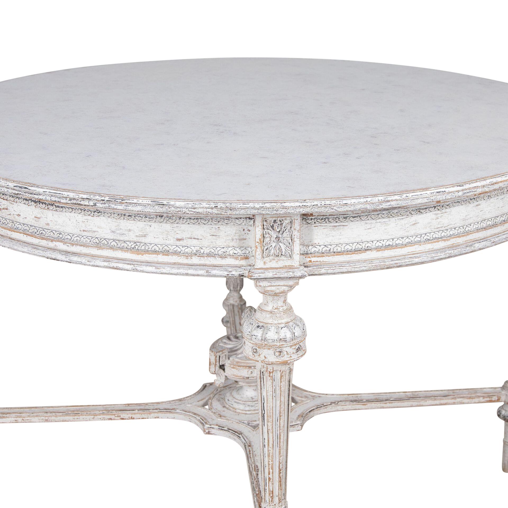19th Century Gustavian Style Round Table In Good Condition For Sale In Tetbury, Gloucestershire