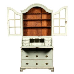 19th Century Gustavian-style Secretary Bookcase