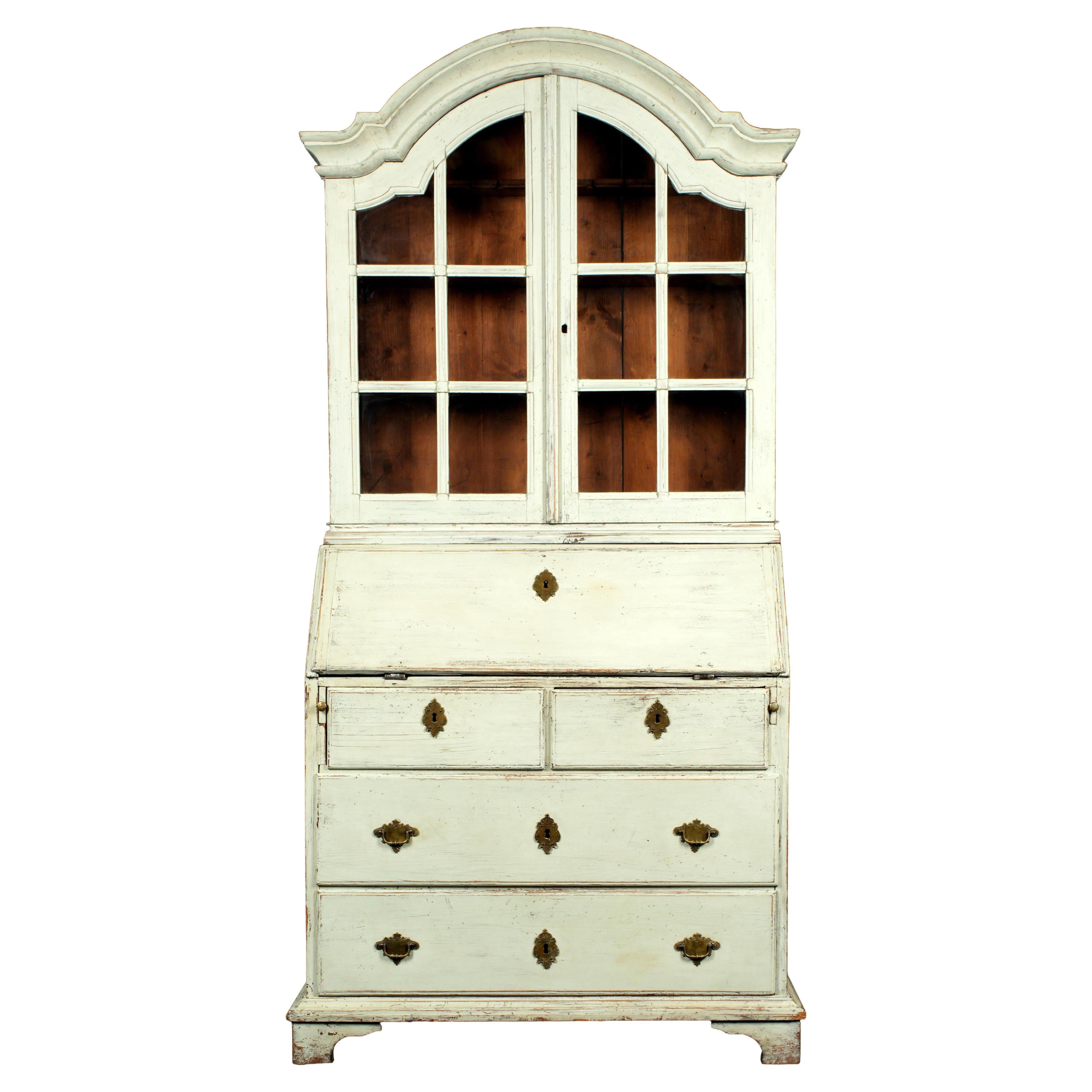 Libreria per segretaria in stile gustaviano del XIX secolo