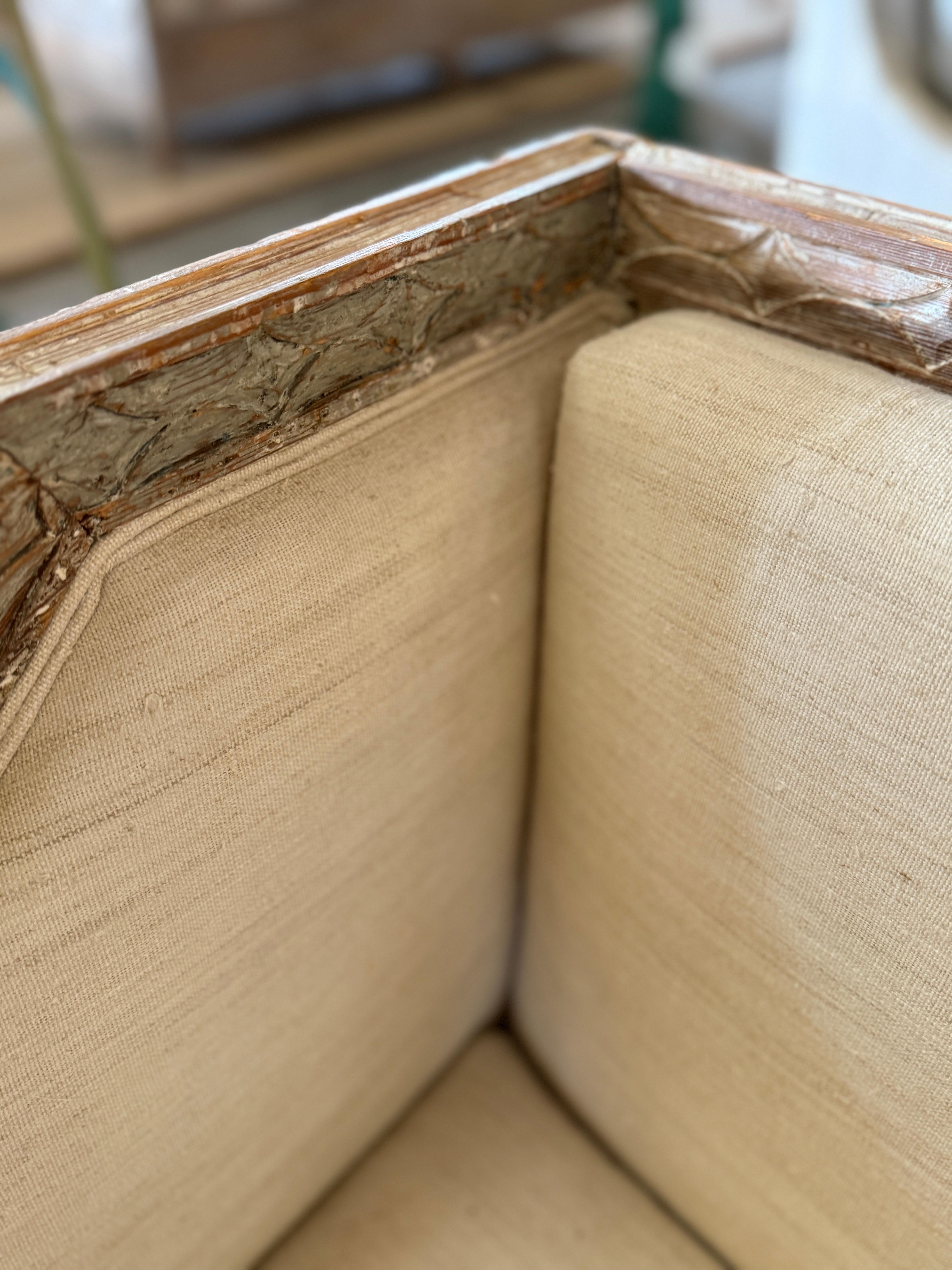 Peint à la main Canapé-lit suédois de style gustavien du XIXe siècle en vente