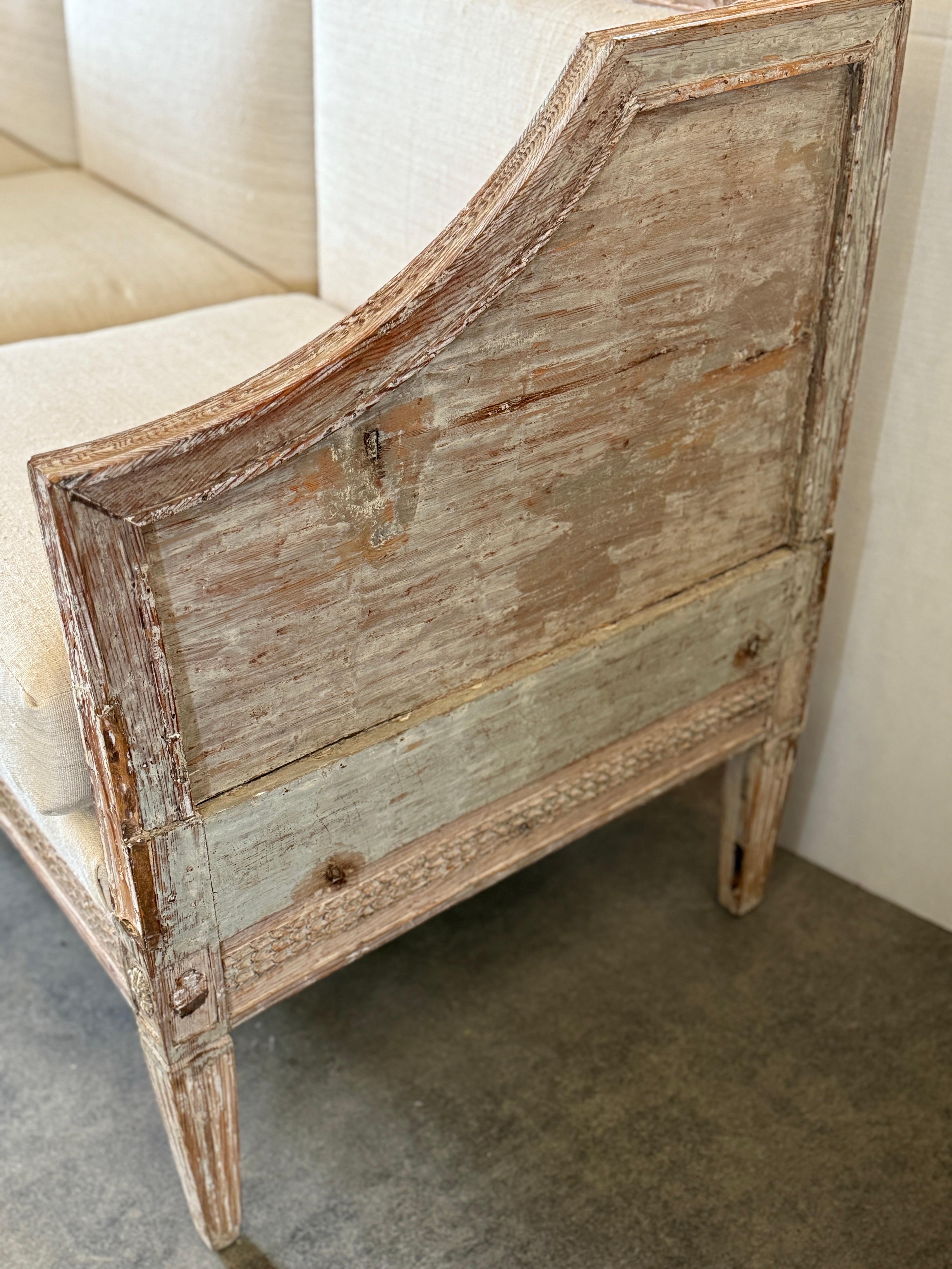 Canapé-lit suédois de style gustavien du XIXe siècle en vente 4