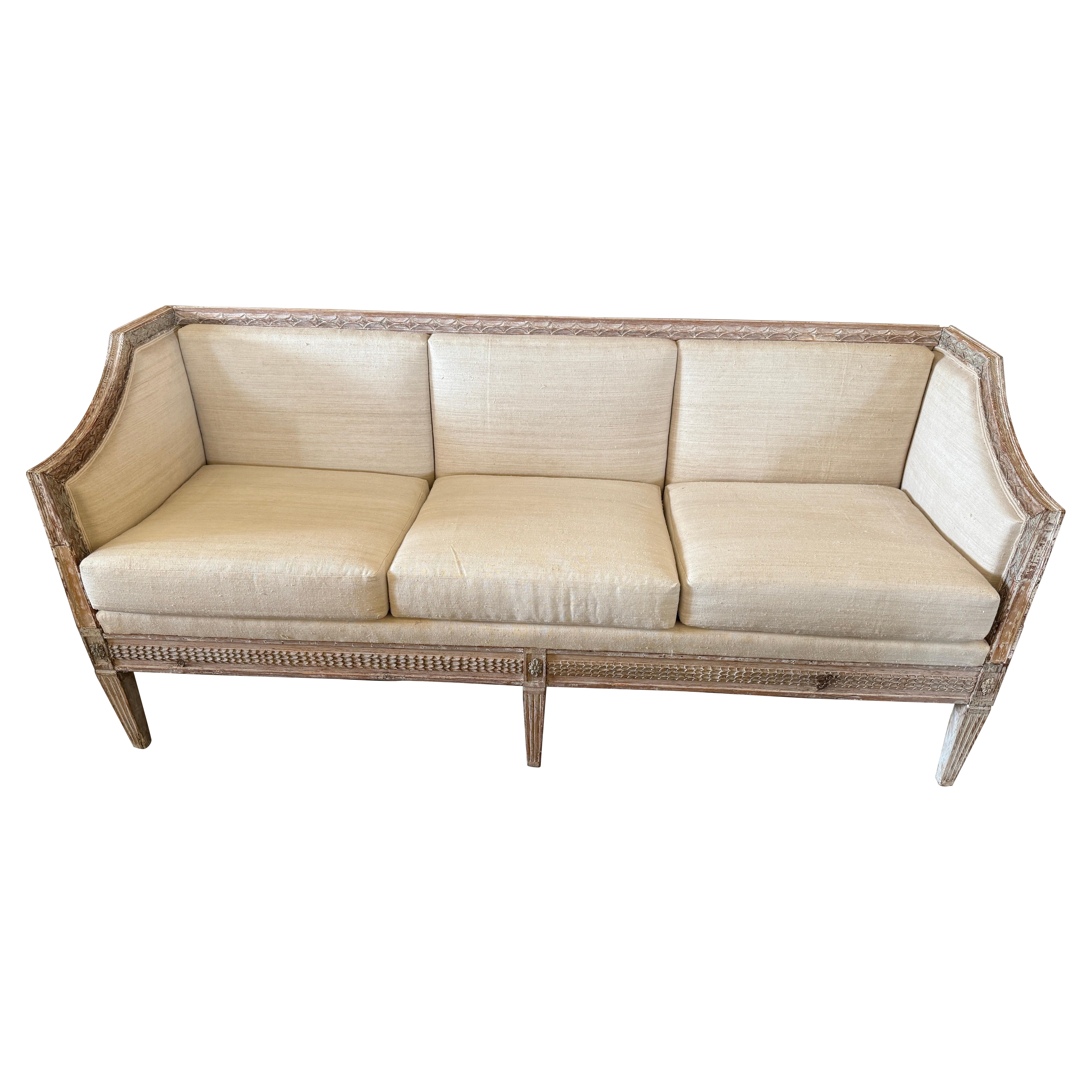 Canapé-lit suédois de style gustavien du XIXe siècle en vente