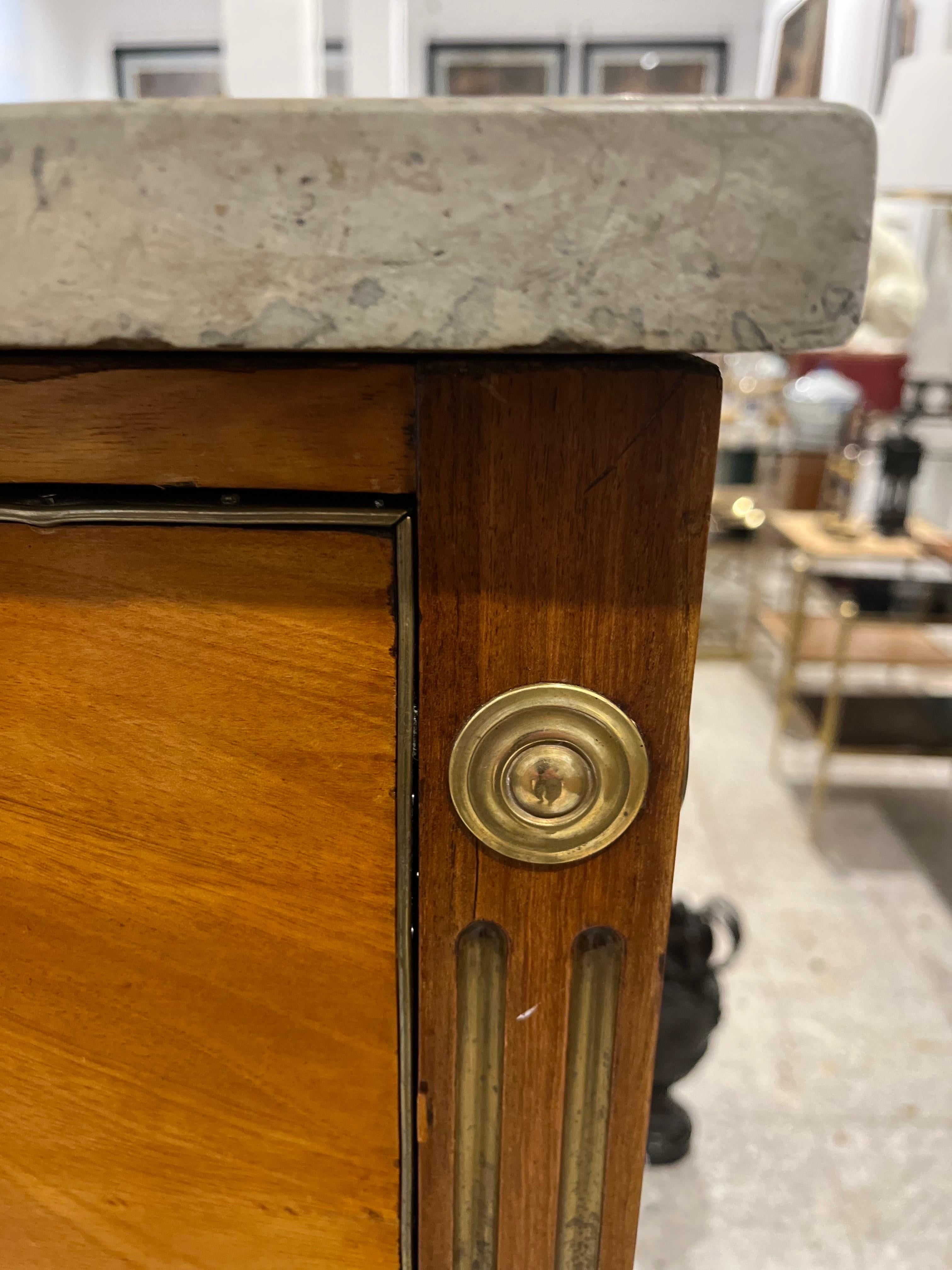 19th Century Gustavian Style  Walnut Secretaire Avatant For Sale 7