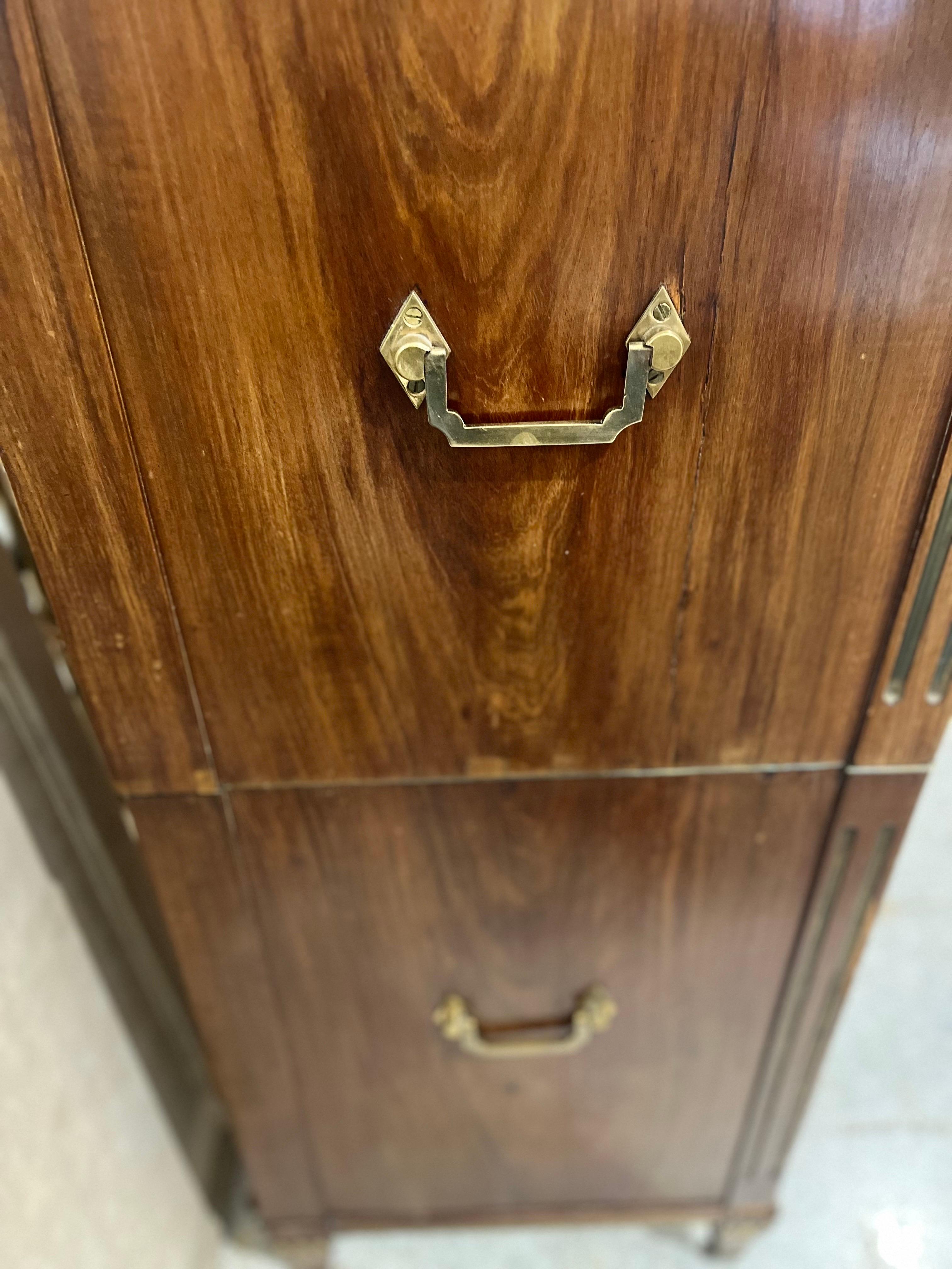 19th Century Gustavian Style  Walnut Secretaire Avatant For Sale 2