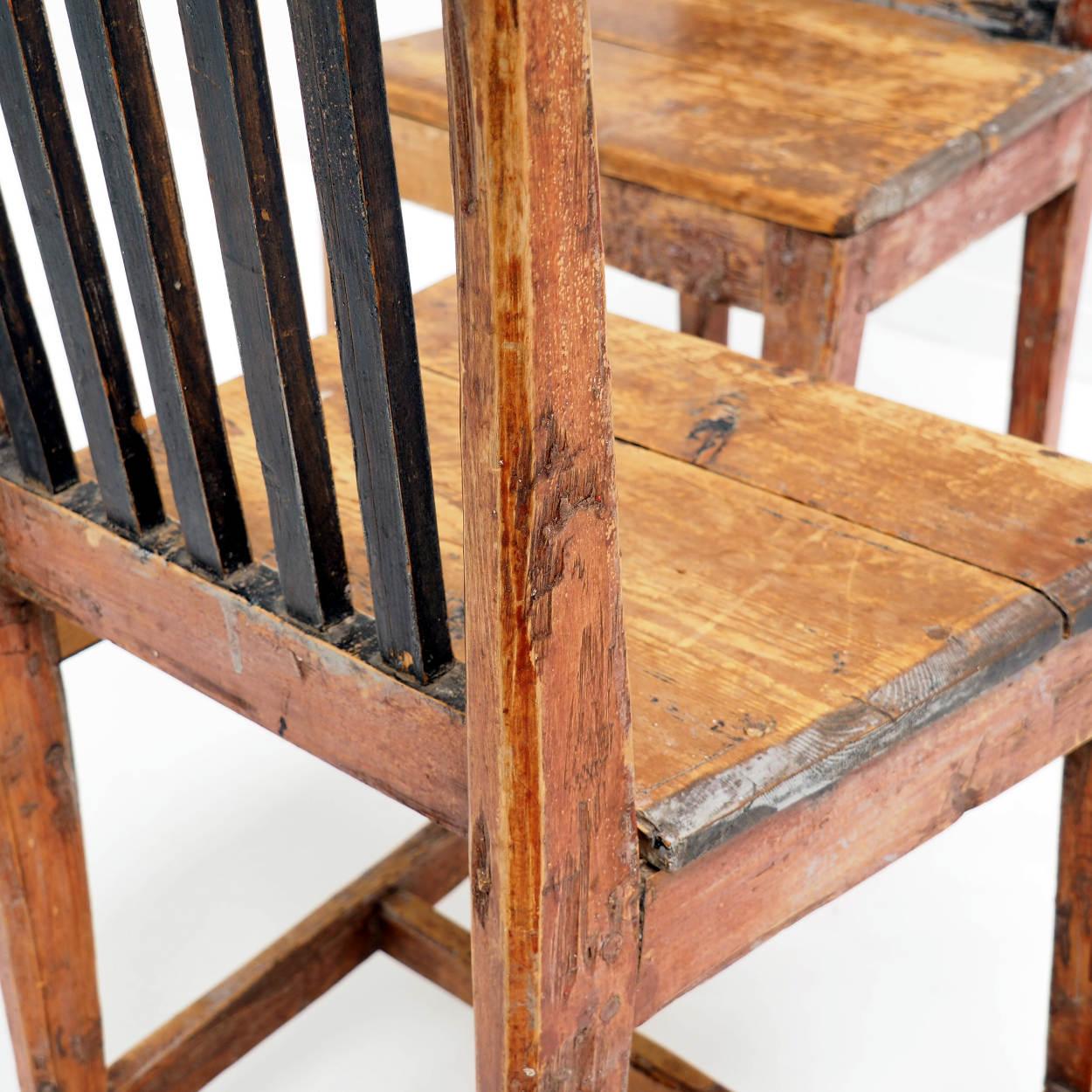 Beistellstühle im Gustavianischen Stil des 19. Jahrhunderts, Schweden im Angebot 3