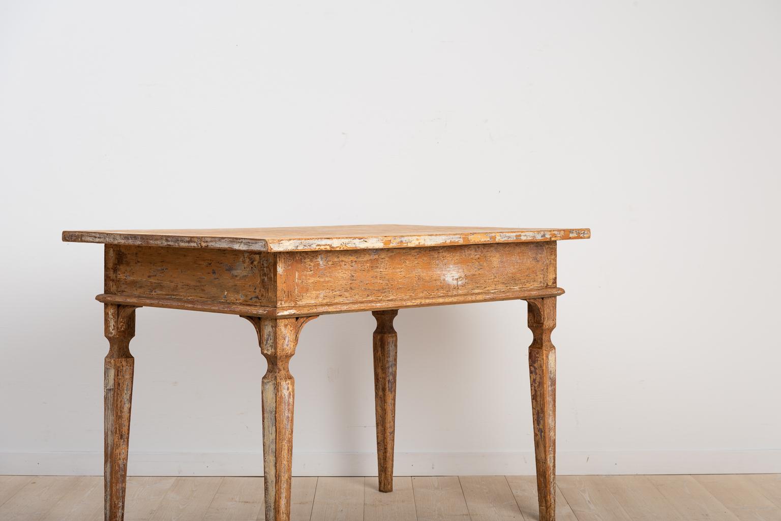Early 19th Century 19th Century Gustavian Styled Folk Art Table