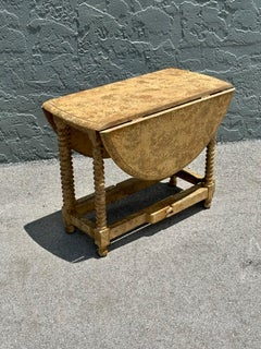 19th Century Gustavian Swedish Bobbin Style Extension Drop Leaf Oval Table