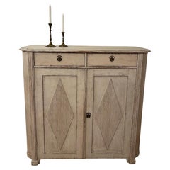19th Century Gustavian Swedish Rounded Sideboard Buffet