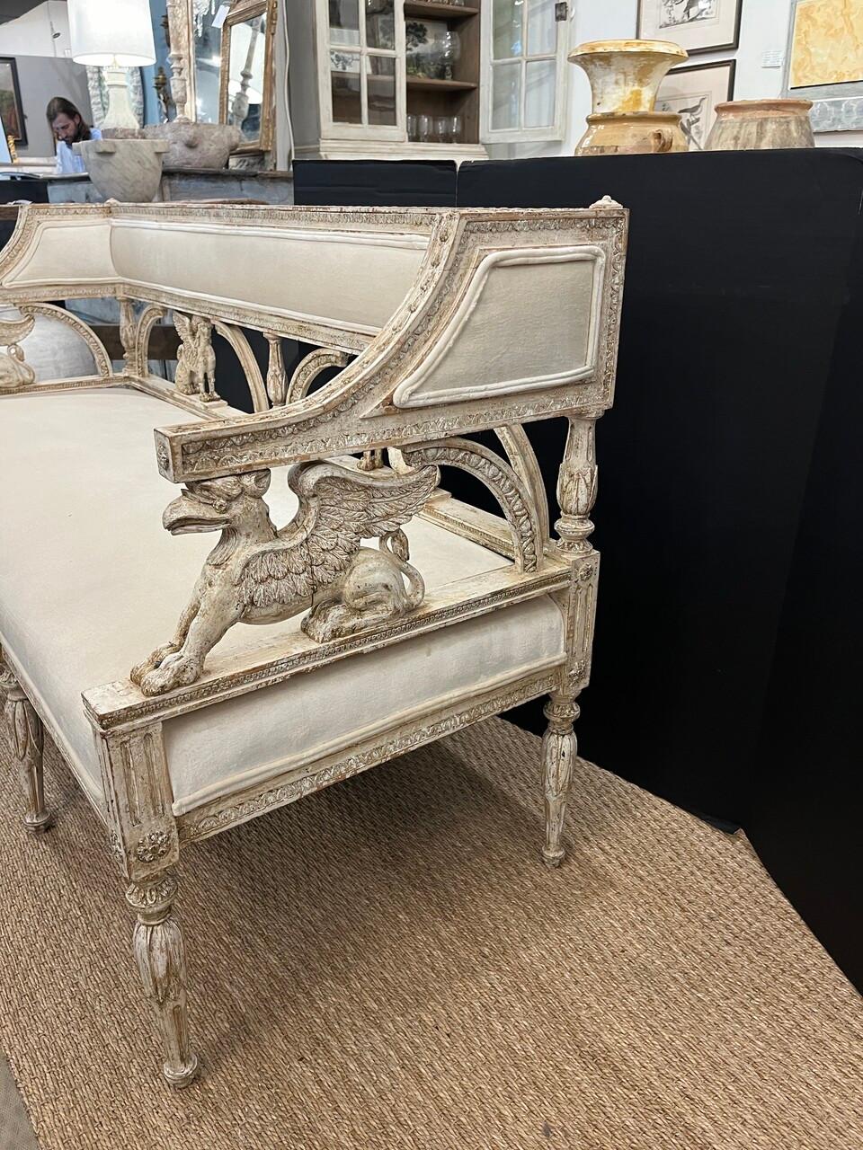Suédois Canapé-lit suédois gustavien du XIXe siècle en vente