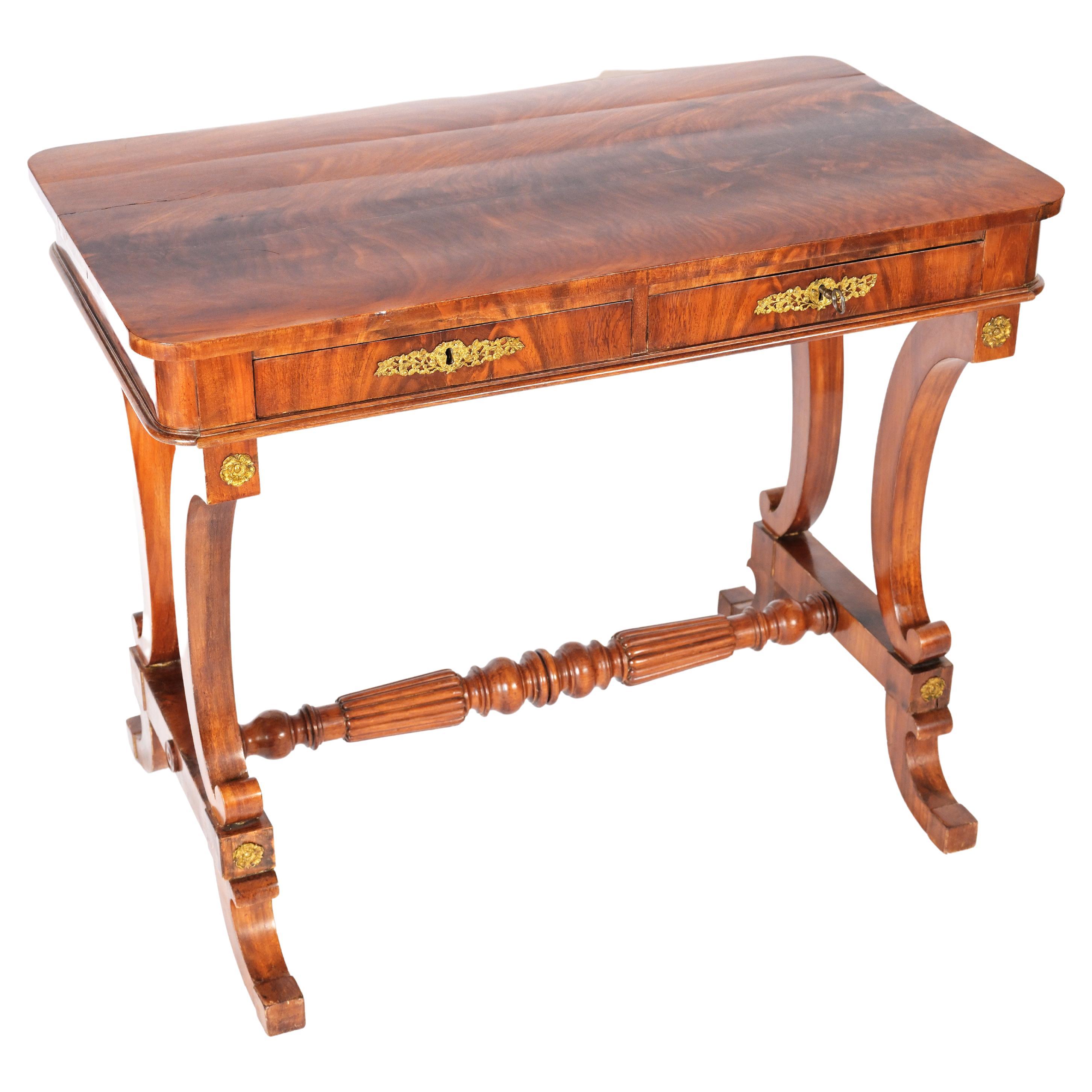 19th Century Gustavian Writing Desk by Johan Oman For Sale