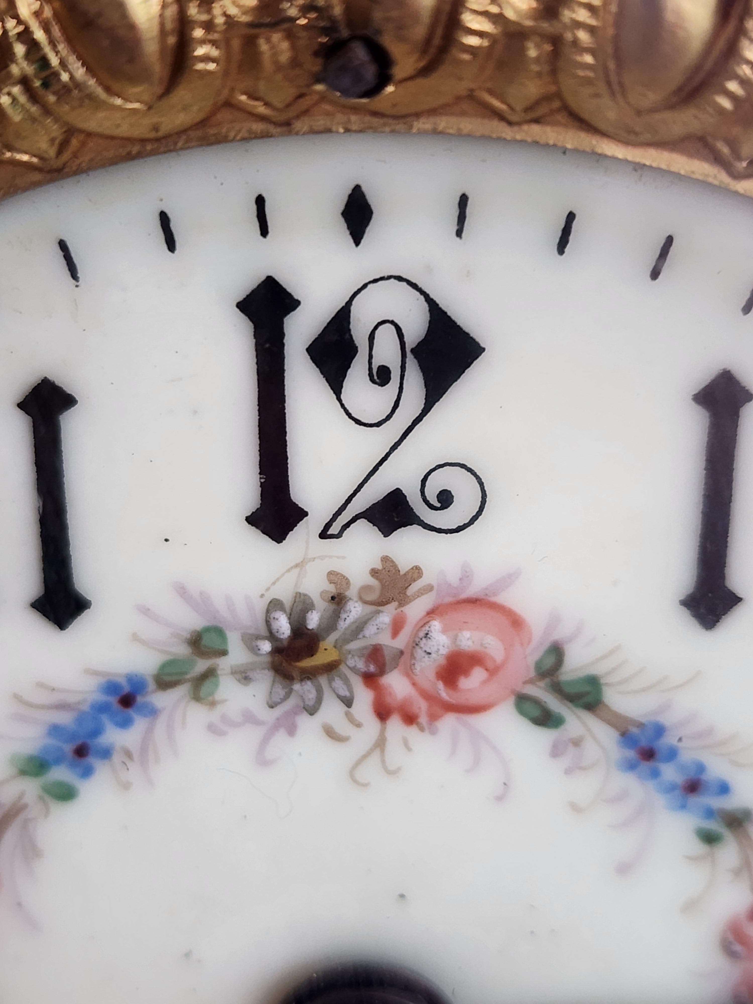 19th Century H Luppens & Cei Brussels Copper Brass Clock Candelabra Triunity- 3 For Sale 5