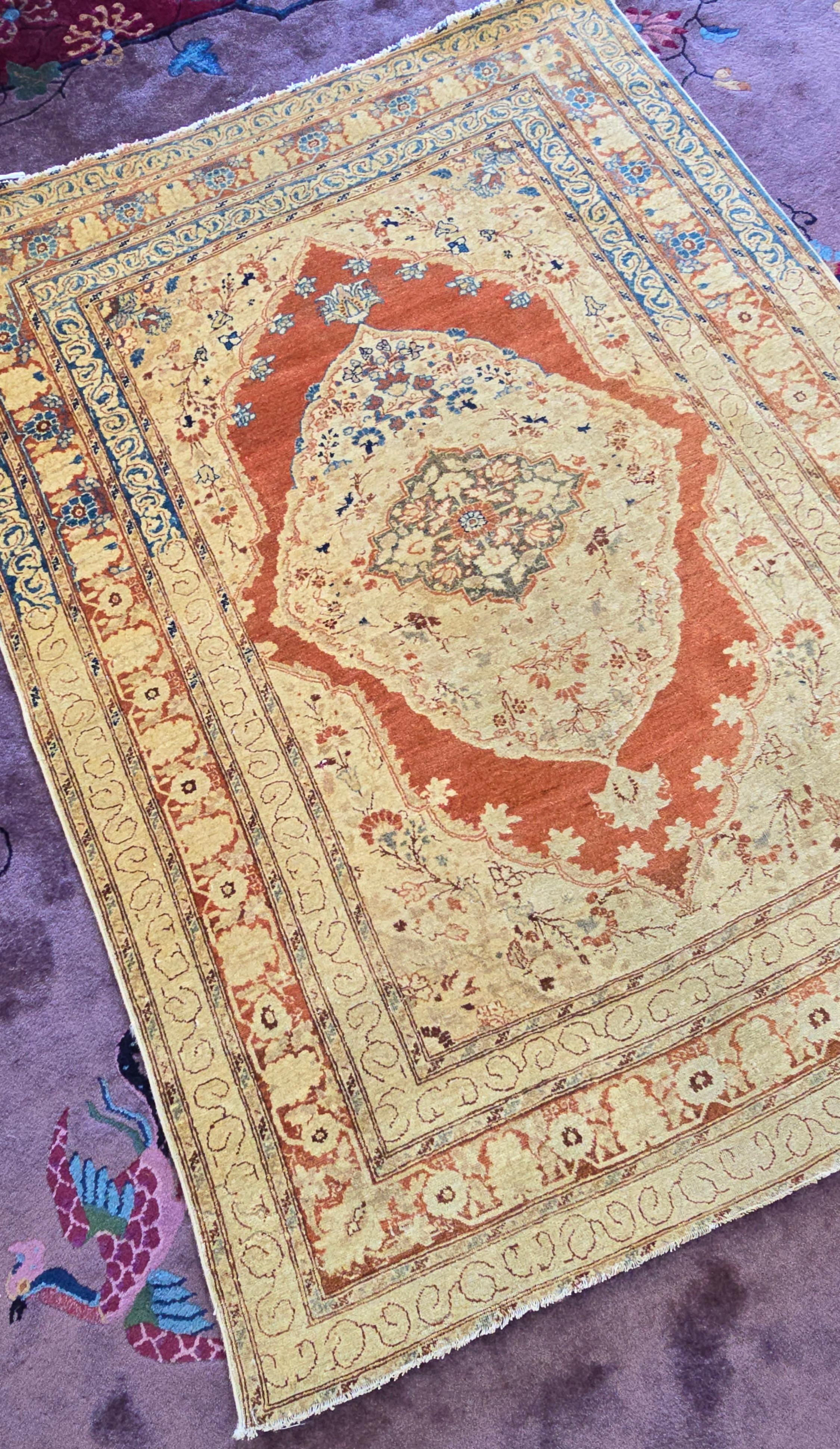 Tabriz’s most famous rug designers, Hadji Jallili (Haji Jalili). The unique sense of coloration and quintessential sense of subtle design transformed Hadji Jallili (Haji Jalili) Tabriz rugs into some of the most breathtaking Persian carpets from the