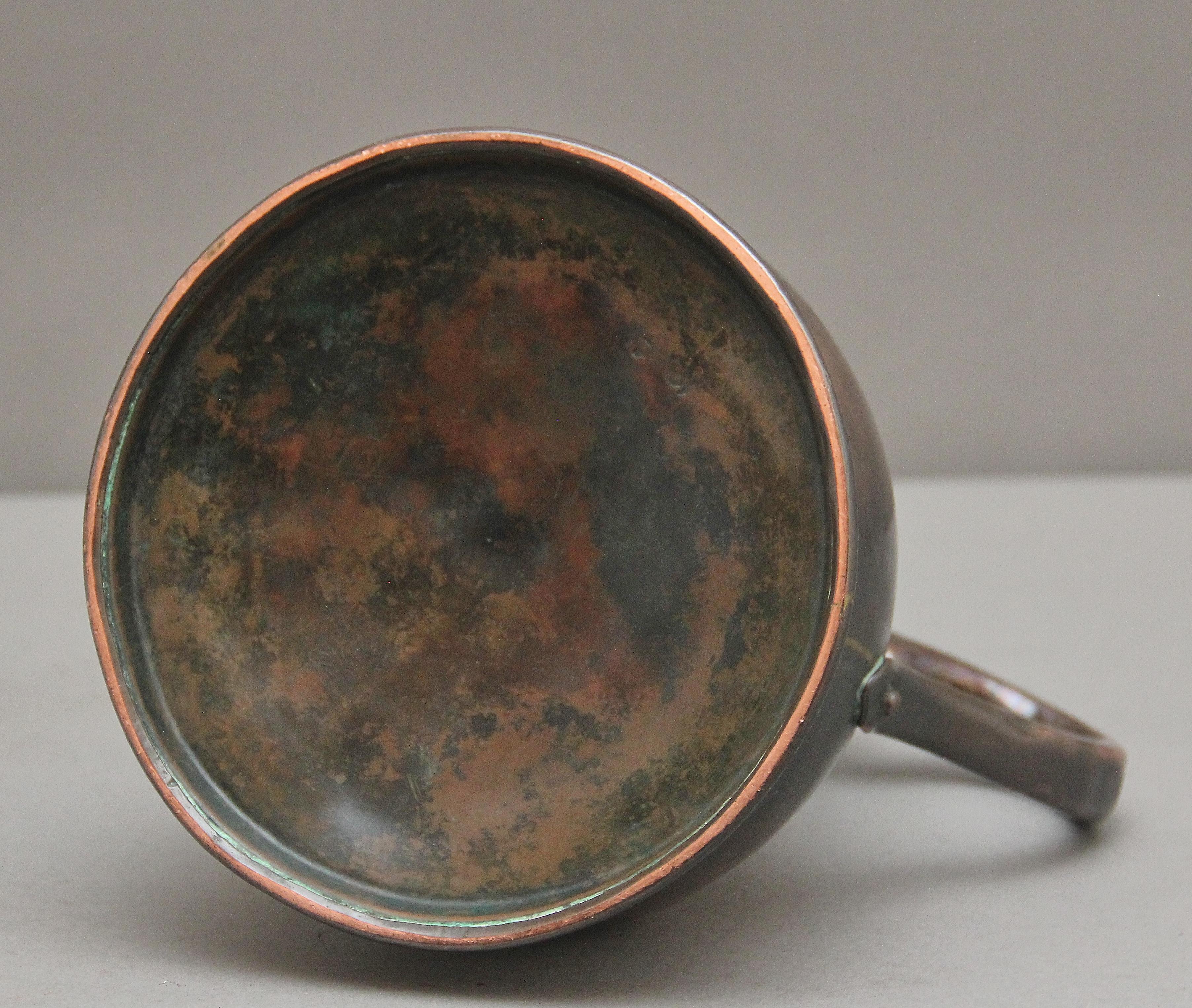 19th Century half gallon copper measuring jug 1
