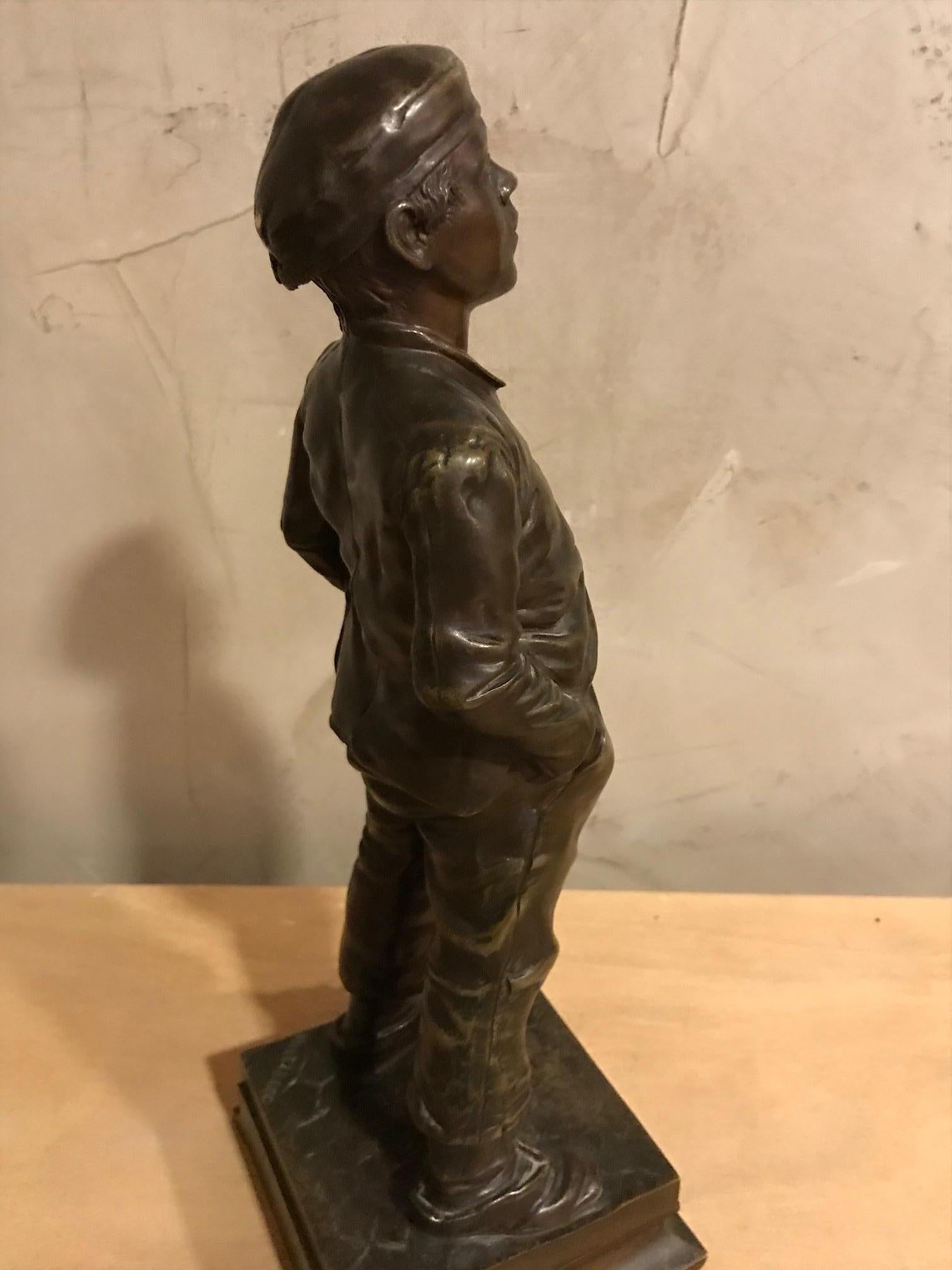 19th Century Halfdan Hertzberg Bronze Statue 