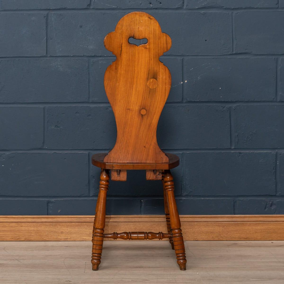 English 19th Century Hall Oak Chair From The Foudroyant, Lord Nelson’s Flagship