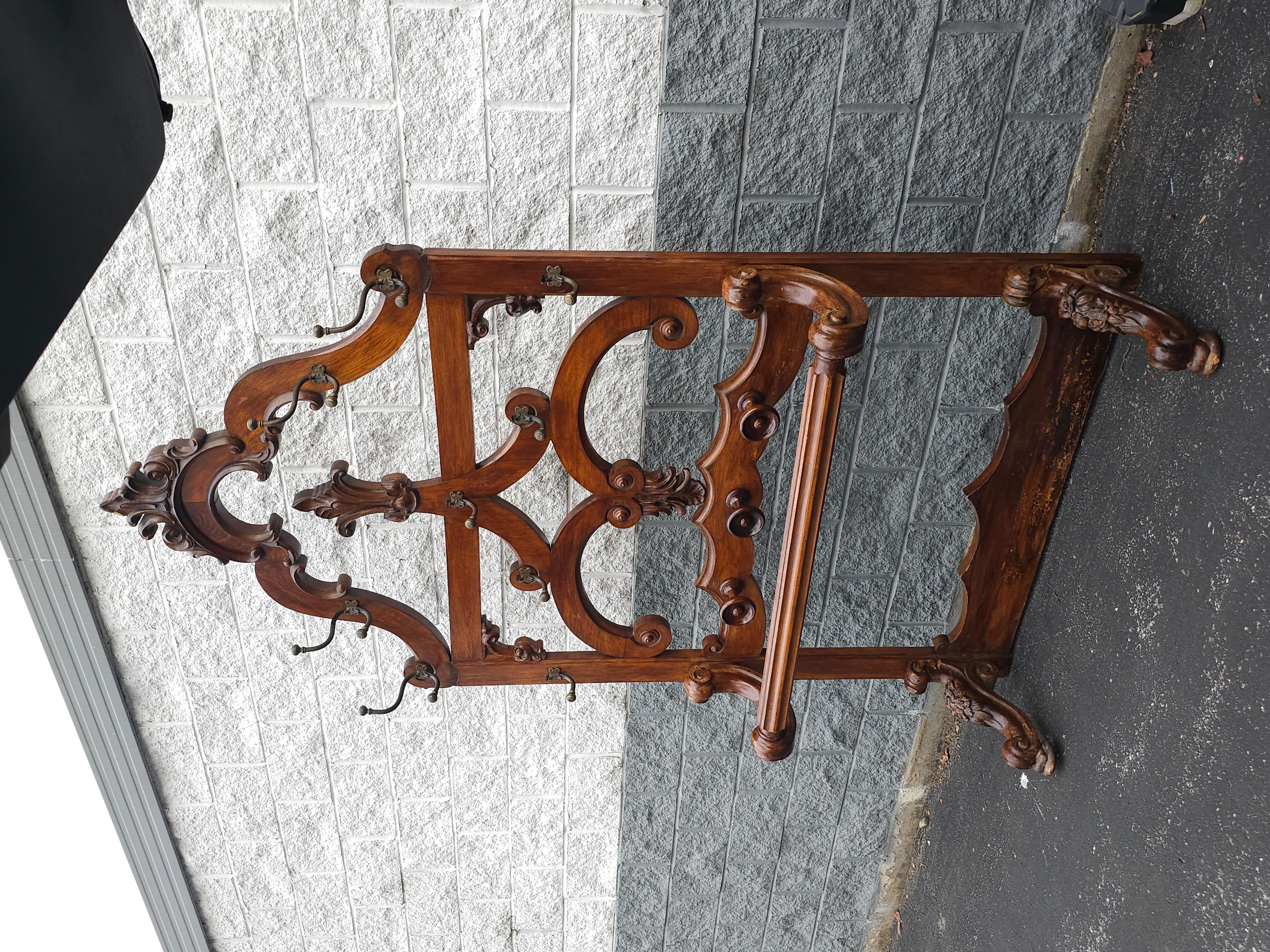 19th Century Hall Storage Rack Stand for coats and hats