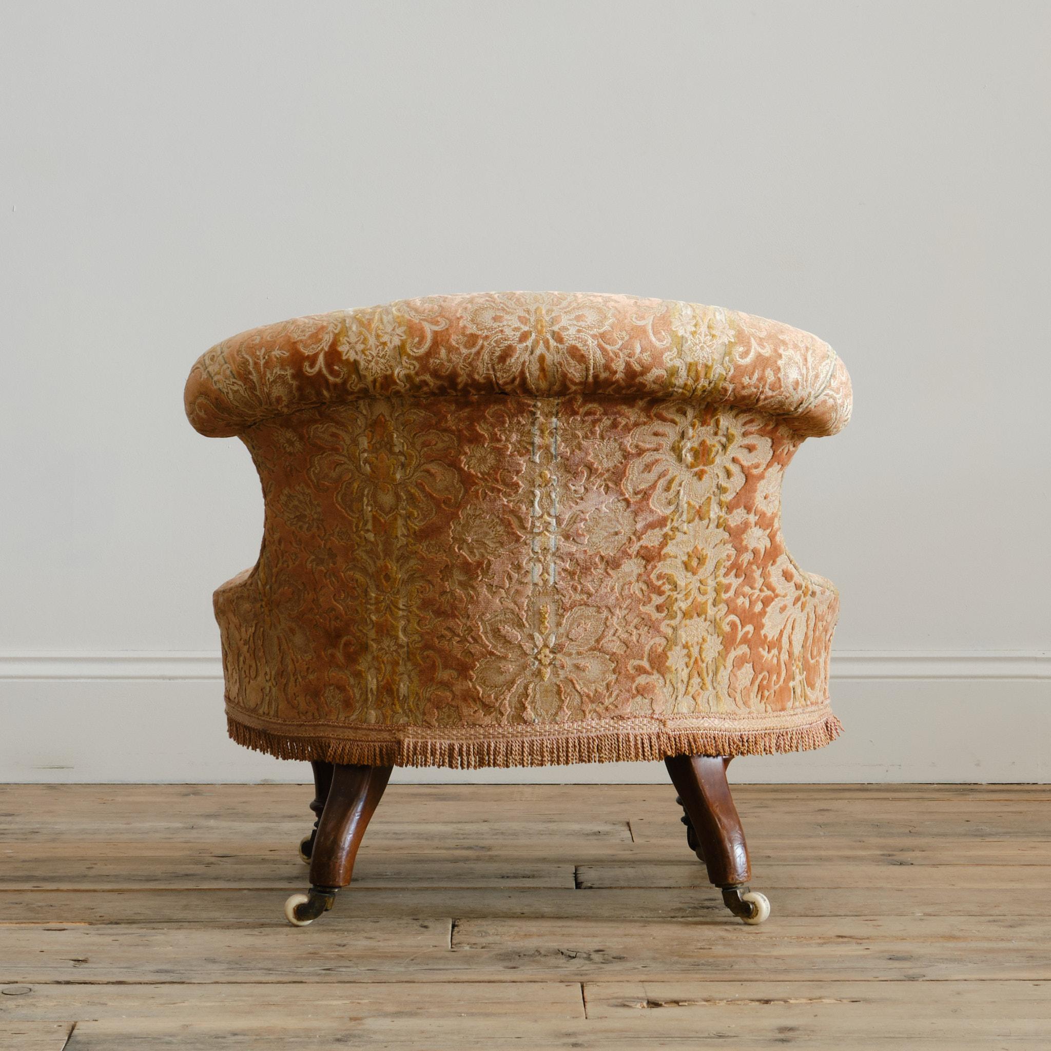 XIXe siècle Chaise à pantoufles Hampton & Sons du 19e siècle en vente