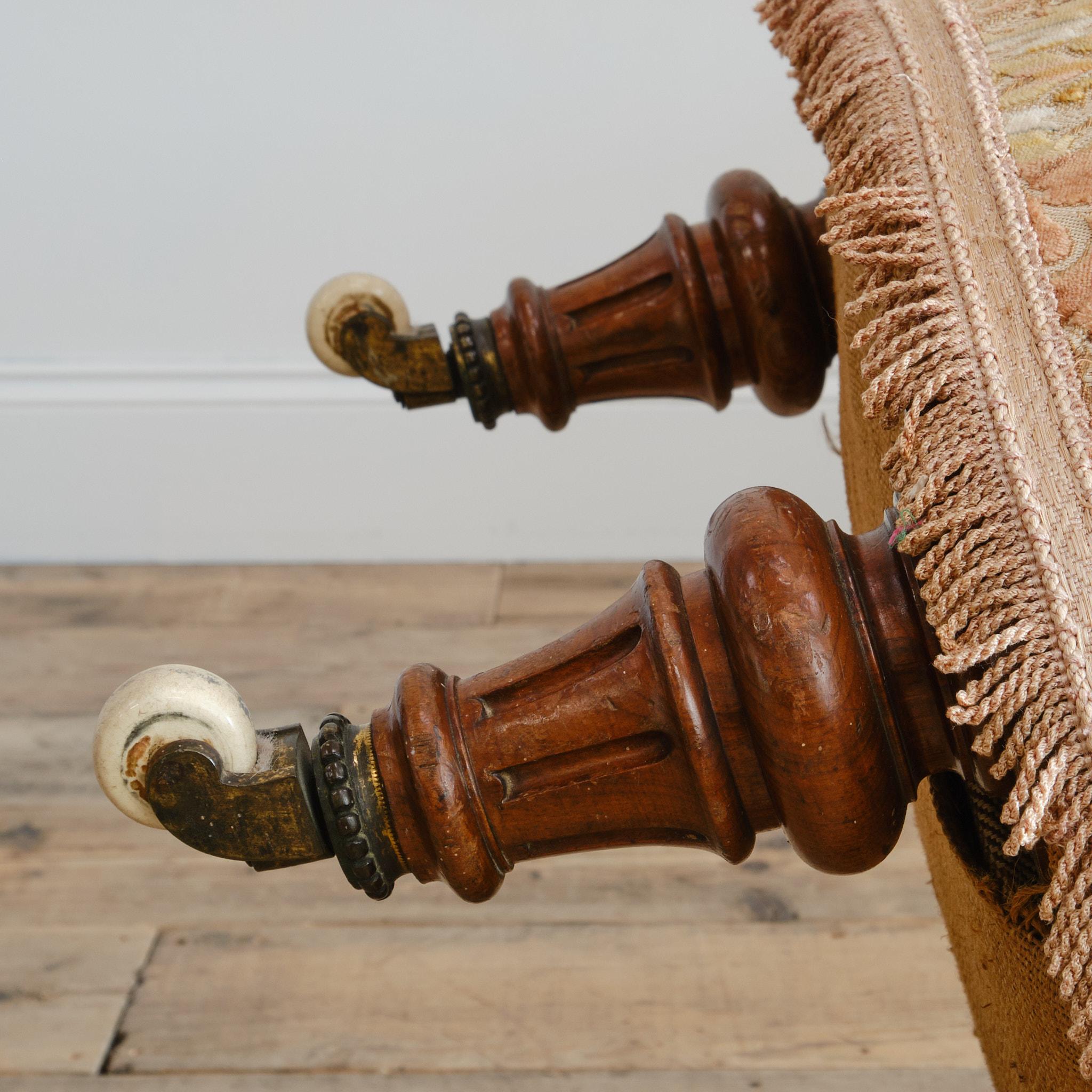 Chaise à pantoufles Hampton & Sons du 19e siècle en vente 1