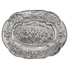 19th Century Hanau 800. Silver Large Charger Plate/Sideboard Dish