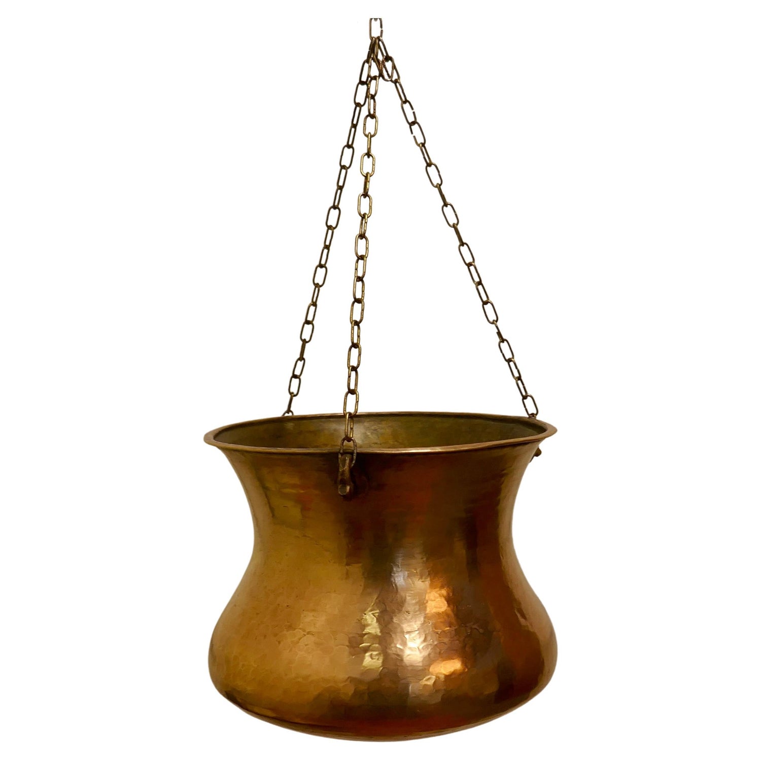 ANTIQUE BRASS TALL COOKING POT WITH TIN LINING - Velan Store