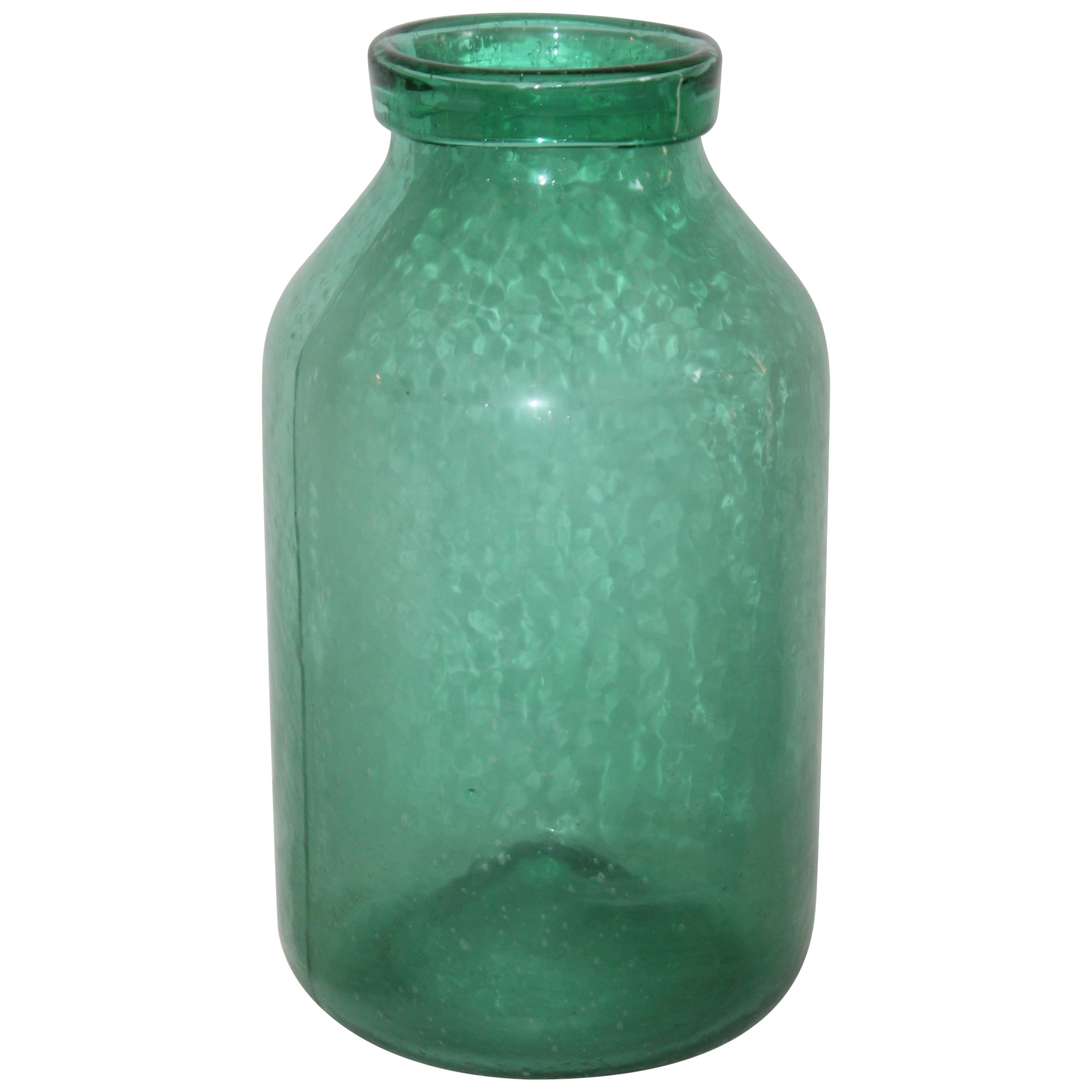 Vaso portaoggetti soffiato a mano del XIX secolo in vendita