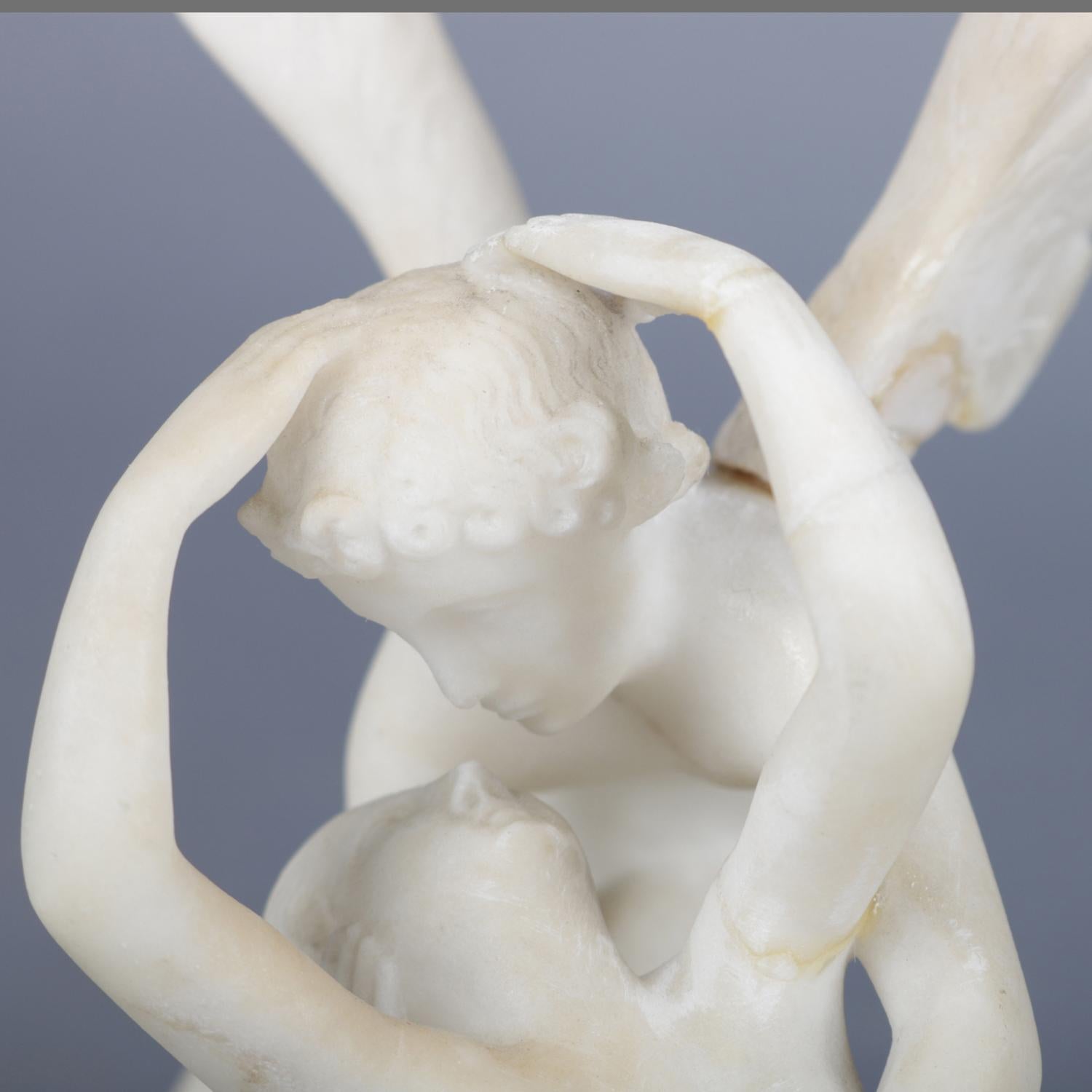 Antique neoclassical carved alabaster sculpture after 