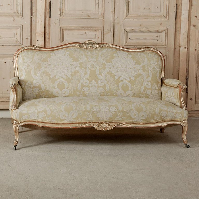 19th Century Hand Carved Antique Italian GiltWood Rococo Sofa at 1stDibs antique italian