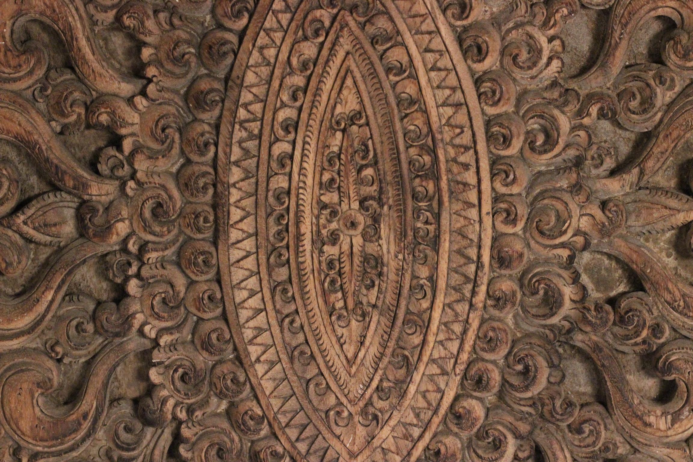 19th Century Hand Carved Balinese Temple Door 8