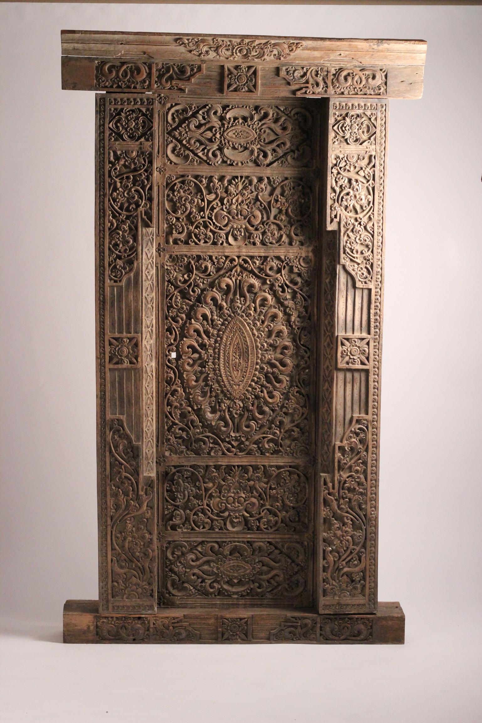 bali hand carved doors