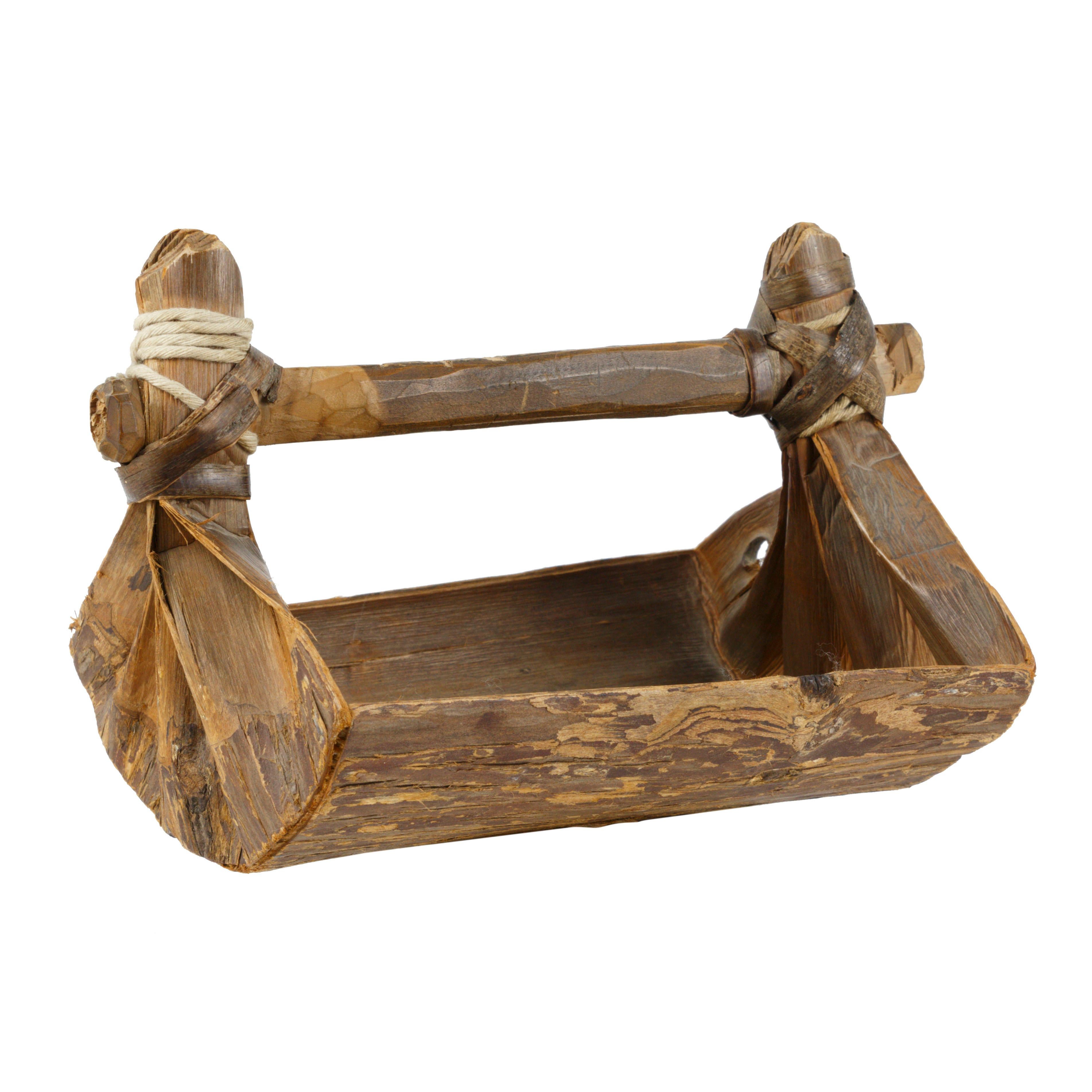 19th Century Hand Carved Bark Canoe Bailer For Sale