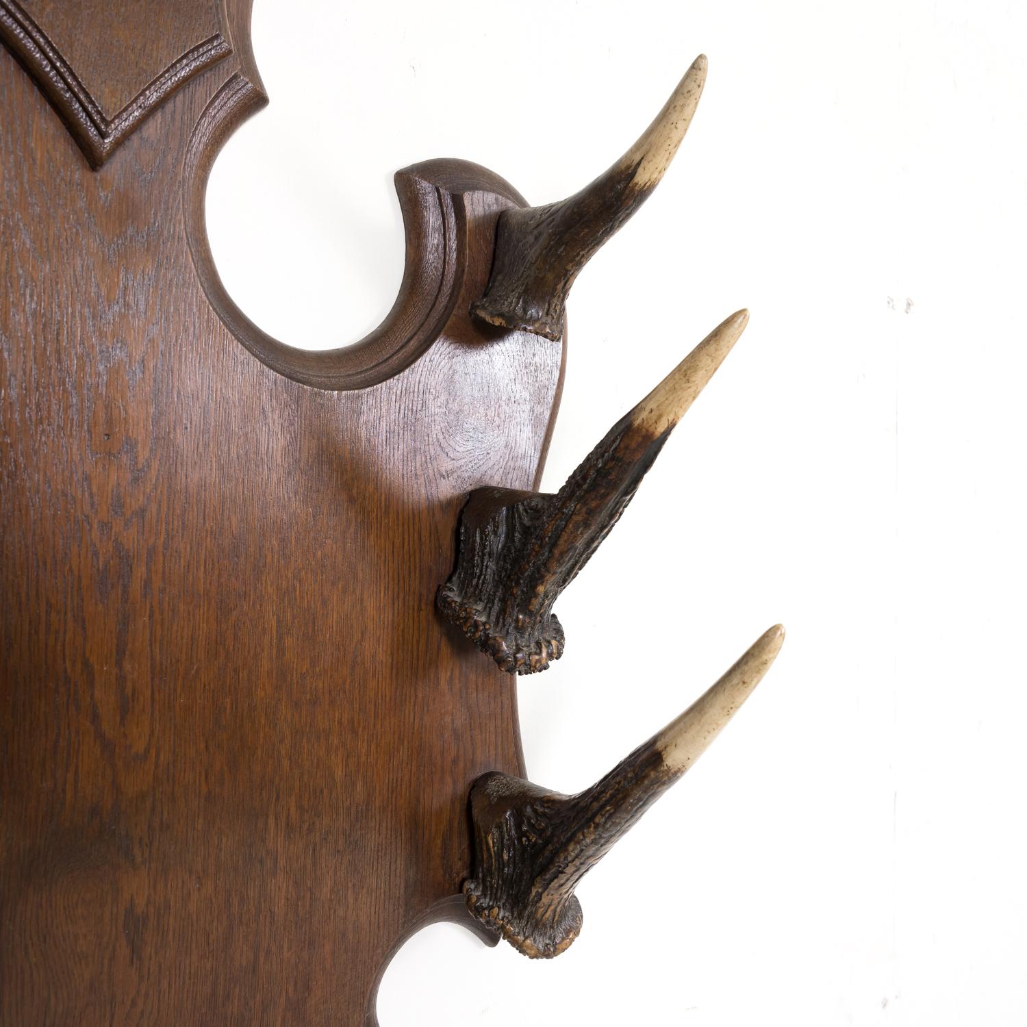 Hand-Carved 19th Century Hand Carved Black Forest Gun or Wall Rack