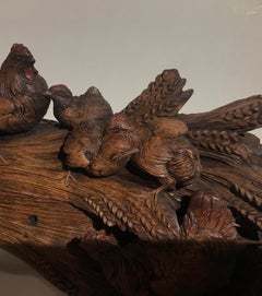 19th Century Hand Carved Black Forrest Jewelry Box