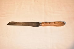 19th Century Hand-Carved Bread Knife
