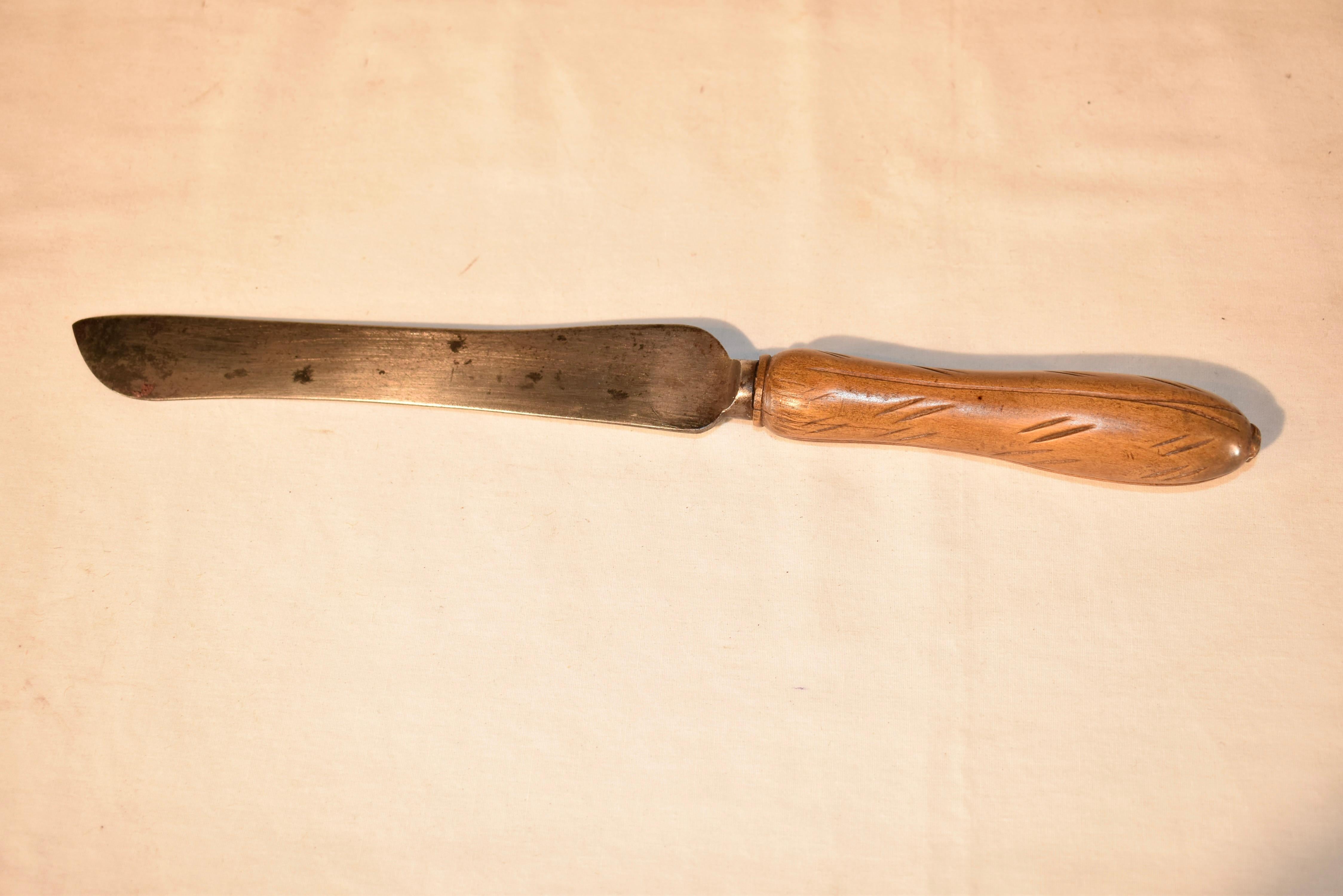 Handgeschnitztes Brotmesser aus dem 19. (19. Jahrhundert) im Angebot