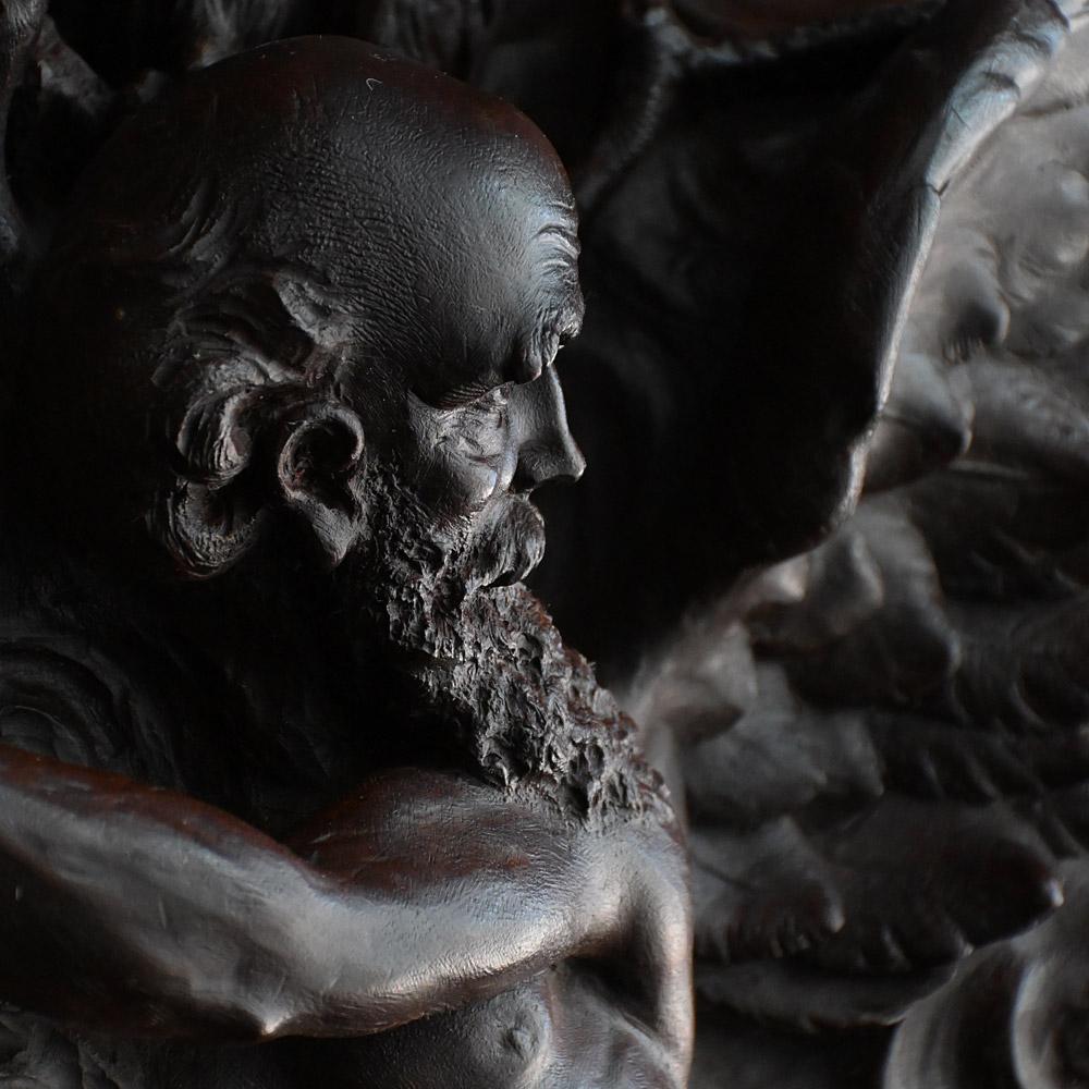 19th Century Hand Carved Clock of the Universe Château de Vitrey sur Mance For Sale 3