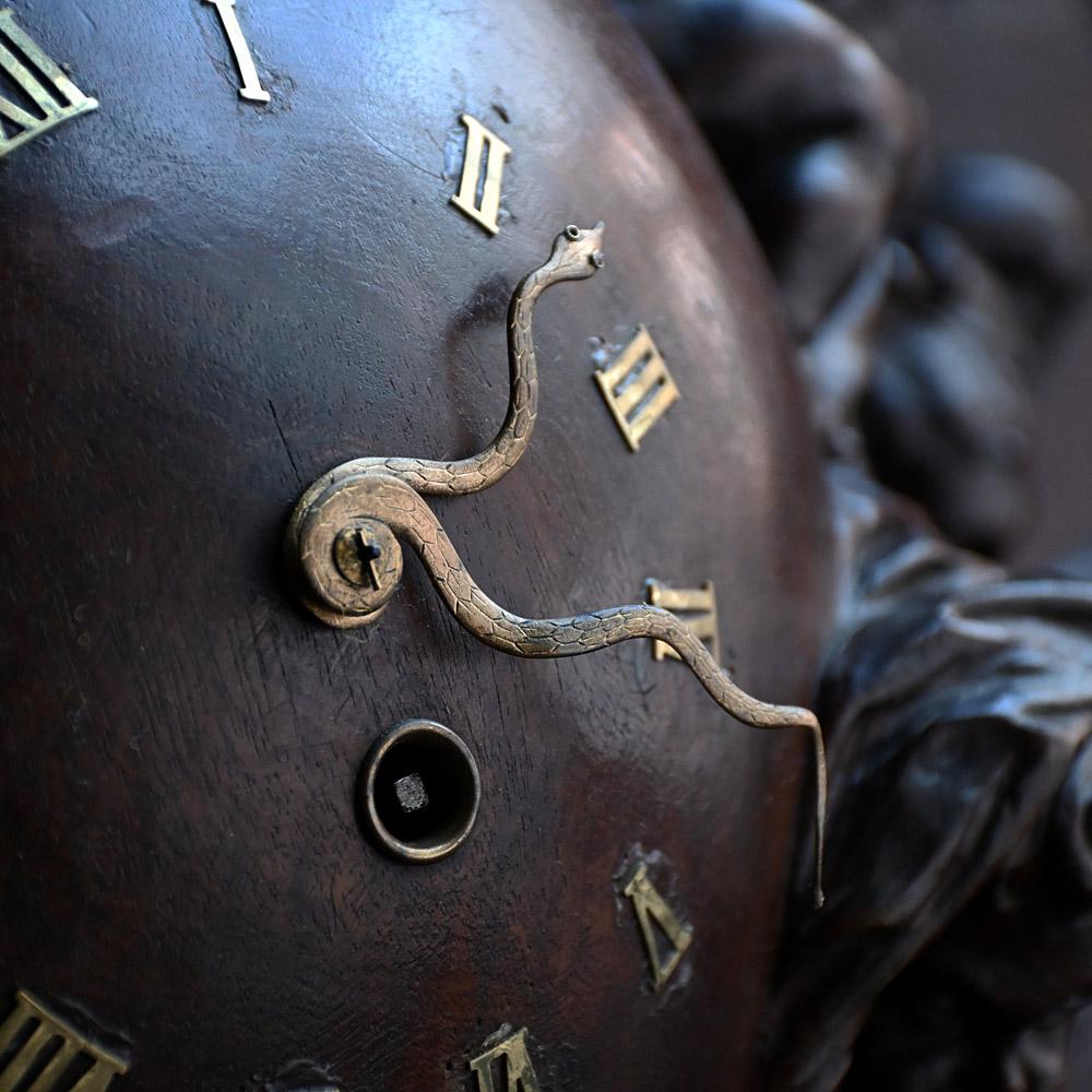 French 19th Century Hand Carved Clock of the Universe Château de Vitrey sur Mance For Sale
