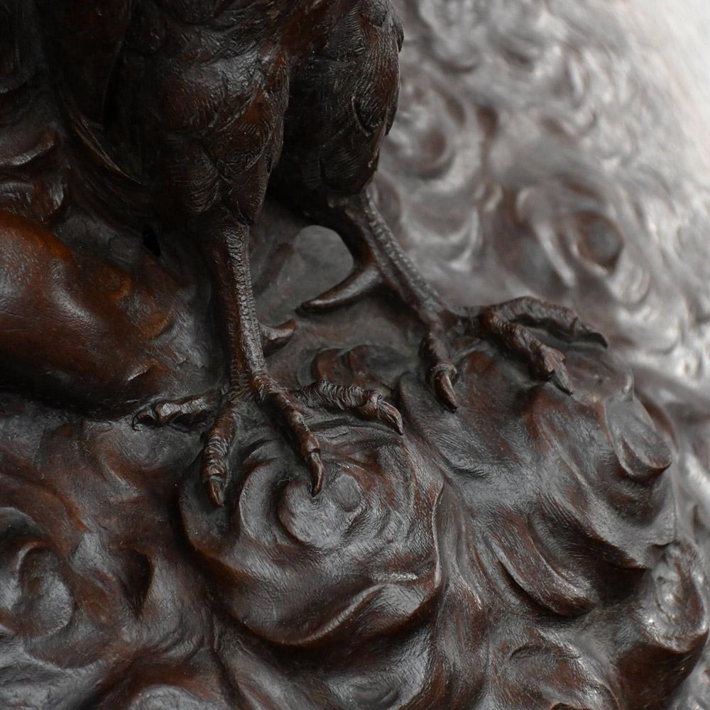 19th Century Hand Carved Clock of the Universe Château de Vitrey sur Mance In Good Condition For Sale In London, GB
