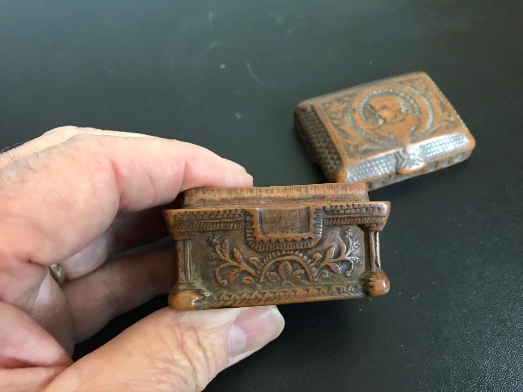 19th Century Hand Carved Coquilla Nut Tobacco Box 10