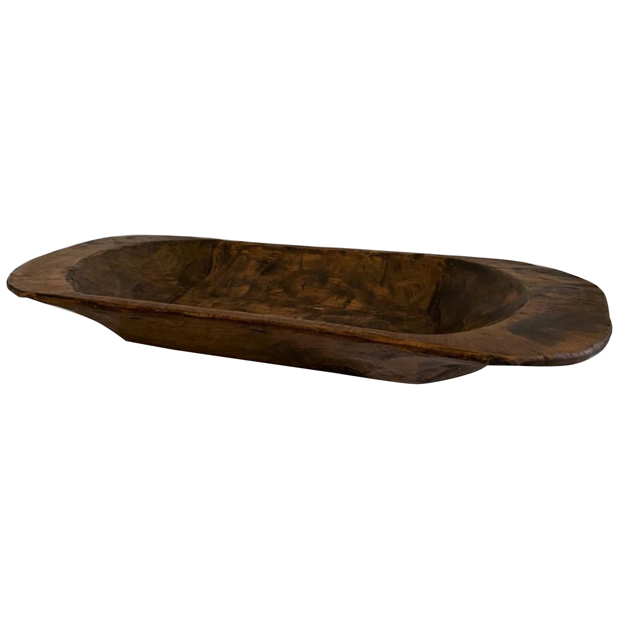 19th Century Hand Carved Dough Bowl