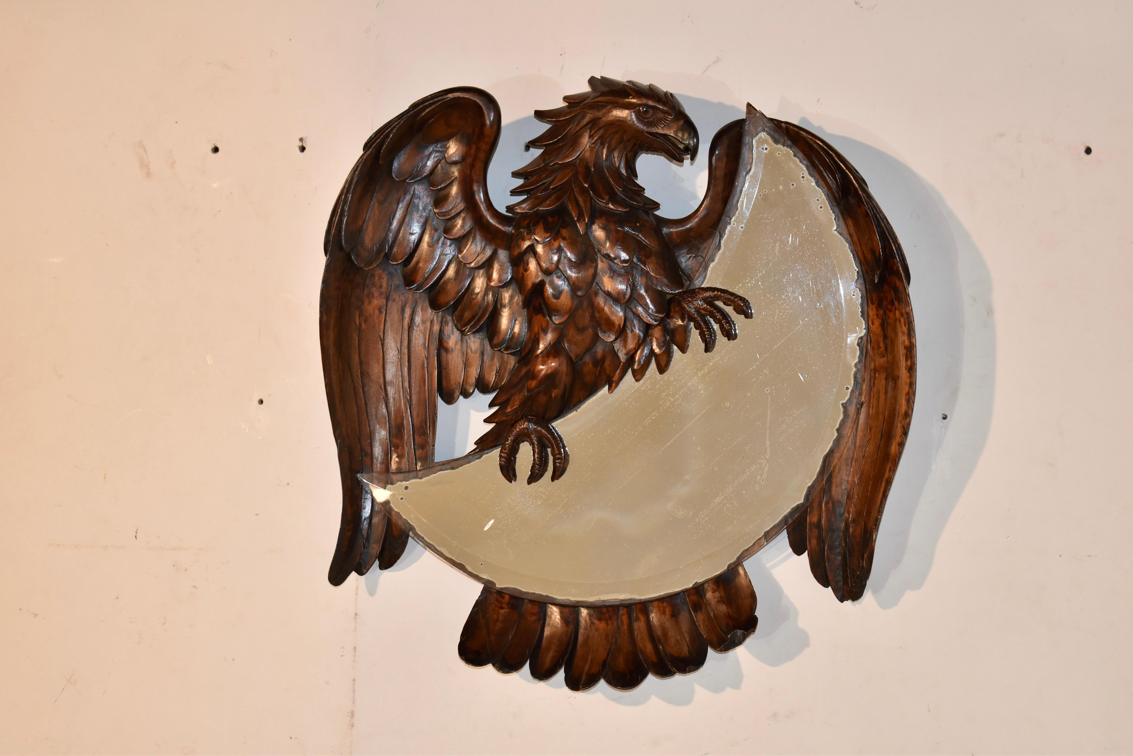 Napoléon III Miroir en forme d'aigle du XIXe siècle, sculpté à la main en France en vente