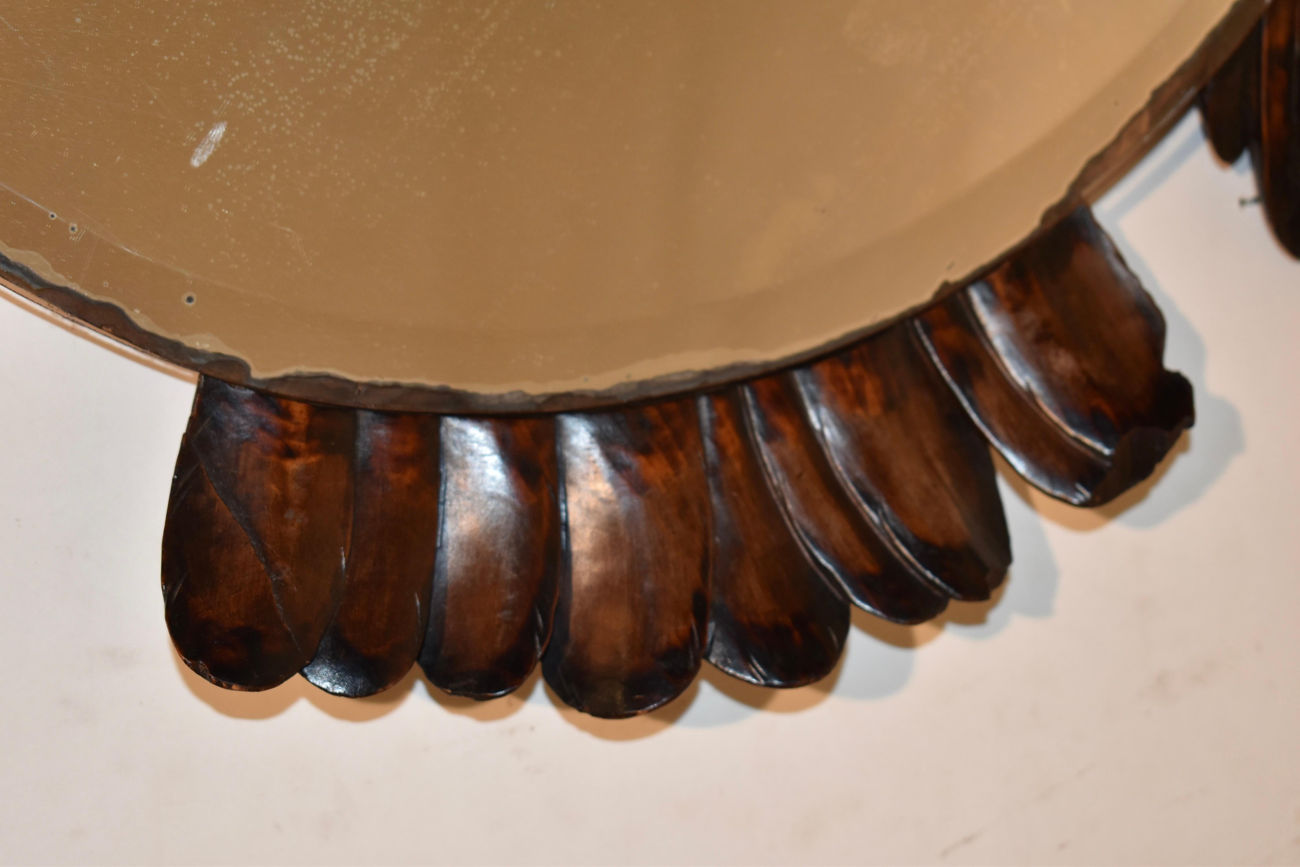 Miroir en forme d'aigle du XIXe siècle, sculpté à la main en France en vente 2