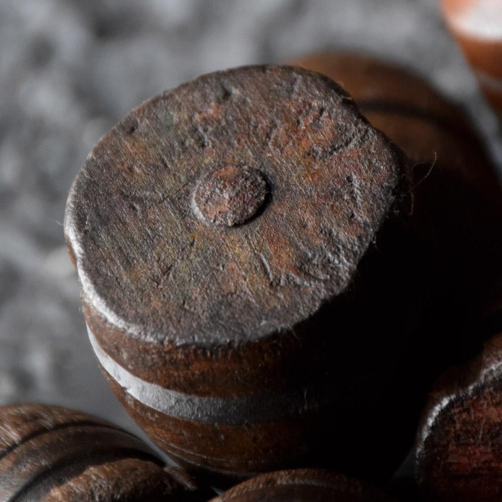 19th Century Hand Carved English Spinning Tops 4